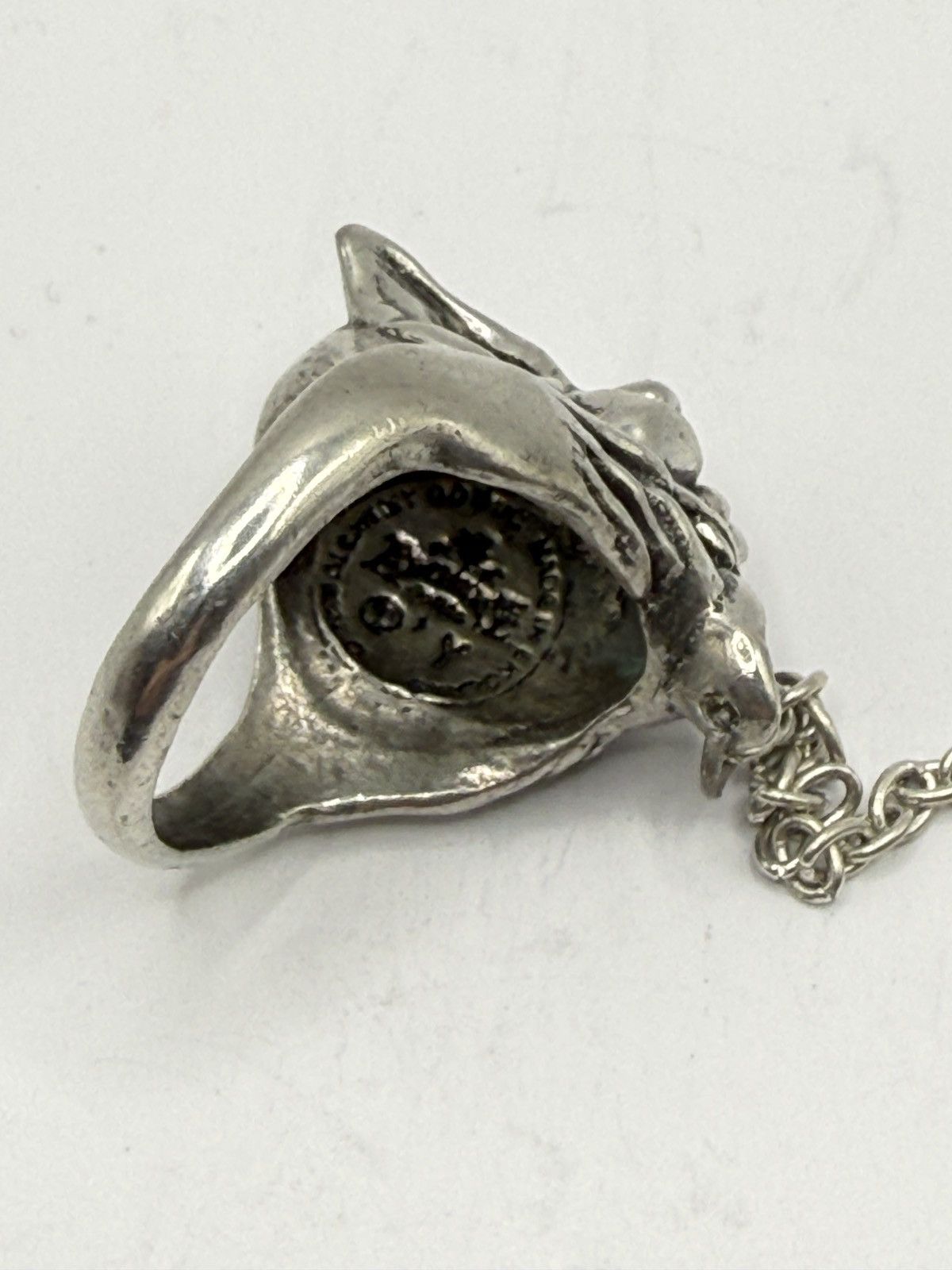 Seditionaries Alchemy 2002 demon double-ring biker/goth chrome erd Size ONE SIZE - 6 Thumbnail
