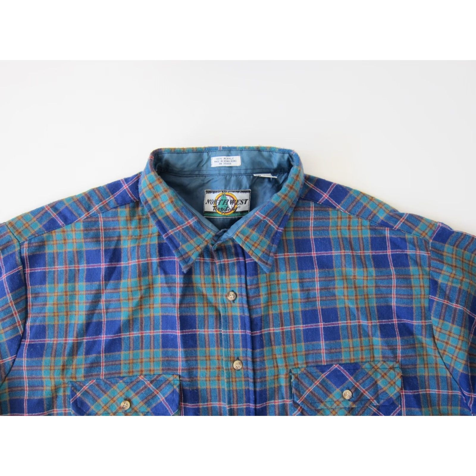 Vintage Vintage Northwest Territory Long Sleeve Button Down Shirt 3X Green Plaid Men Shirt Mens Big & Tall Size US XXL / EU 58 / 5 - 3 Thumbnail