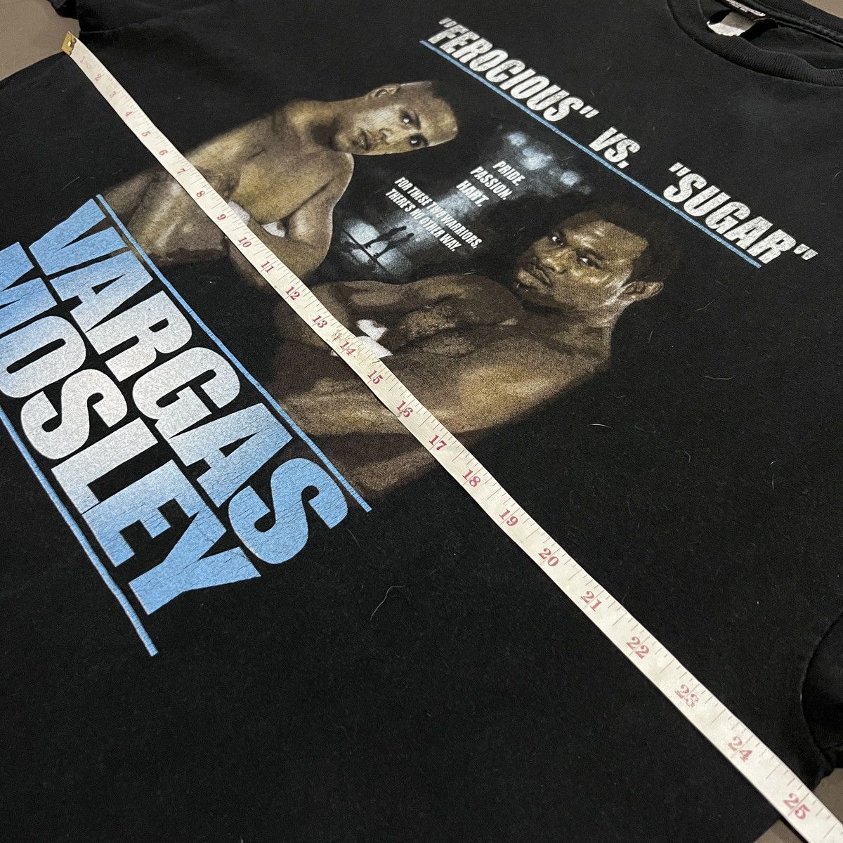 Rap Tees × Vintage Vintage Y2K Shane Mosley vs Fernando Vargas Tee Faded 2XL Size US XXL / EU 58 / 5 - 12 Thumbnail