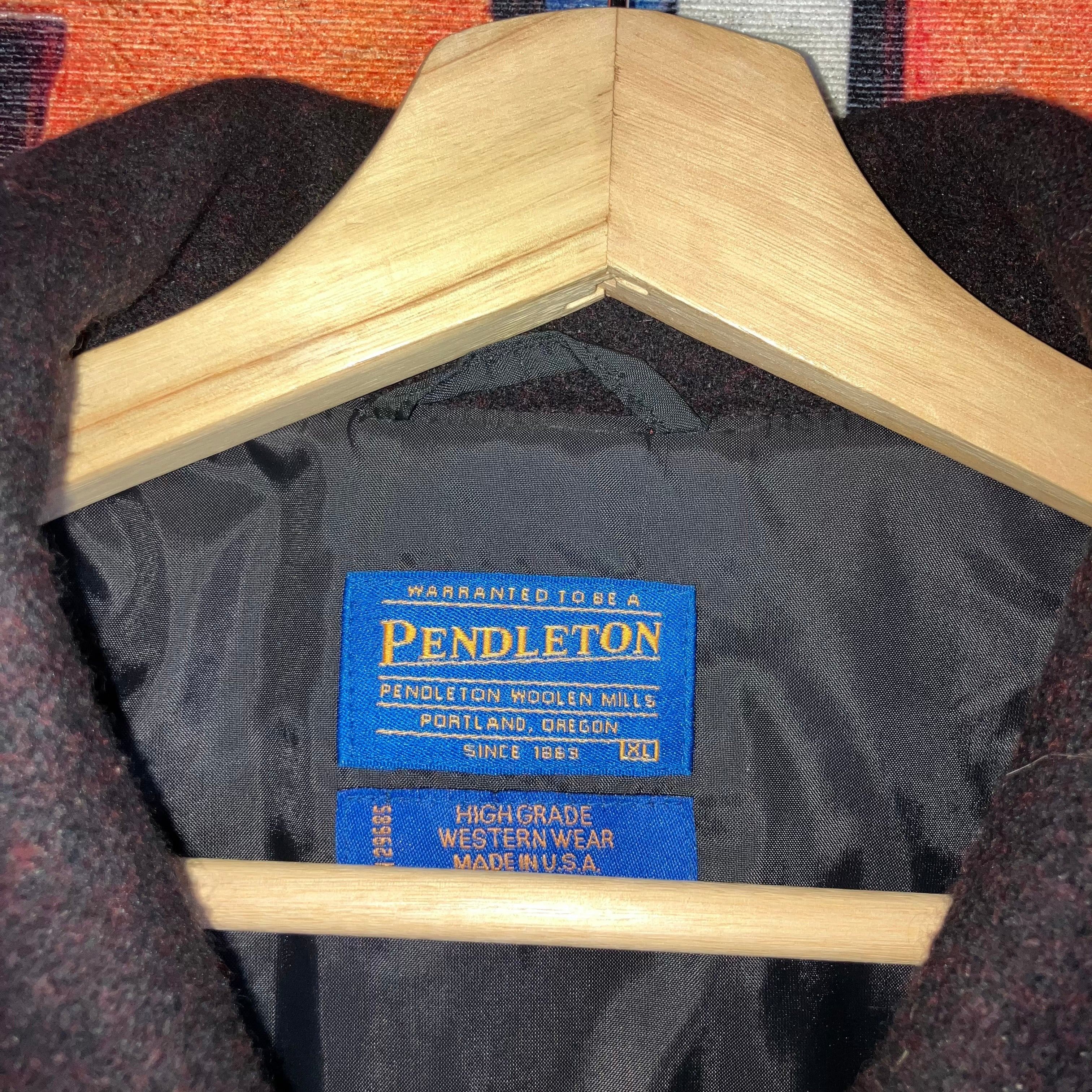 Pendleton × Vintage Vintage Pendleton High Grade Western Wear Bomber Blanket Azt Size US L / EU 52-54 / 3 - 4 Thumbnail