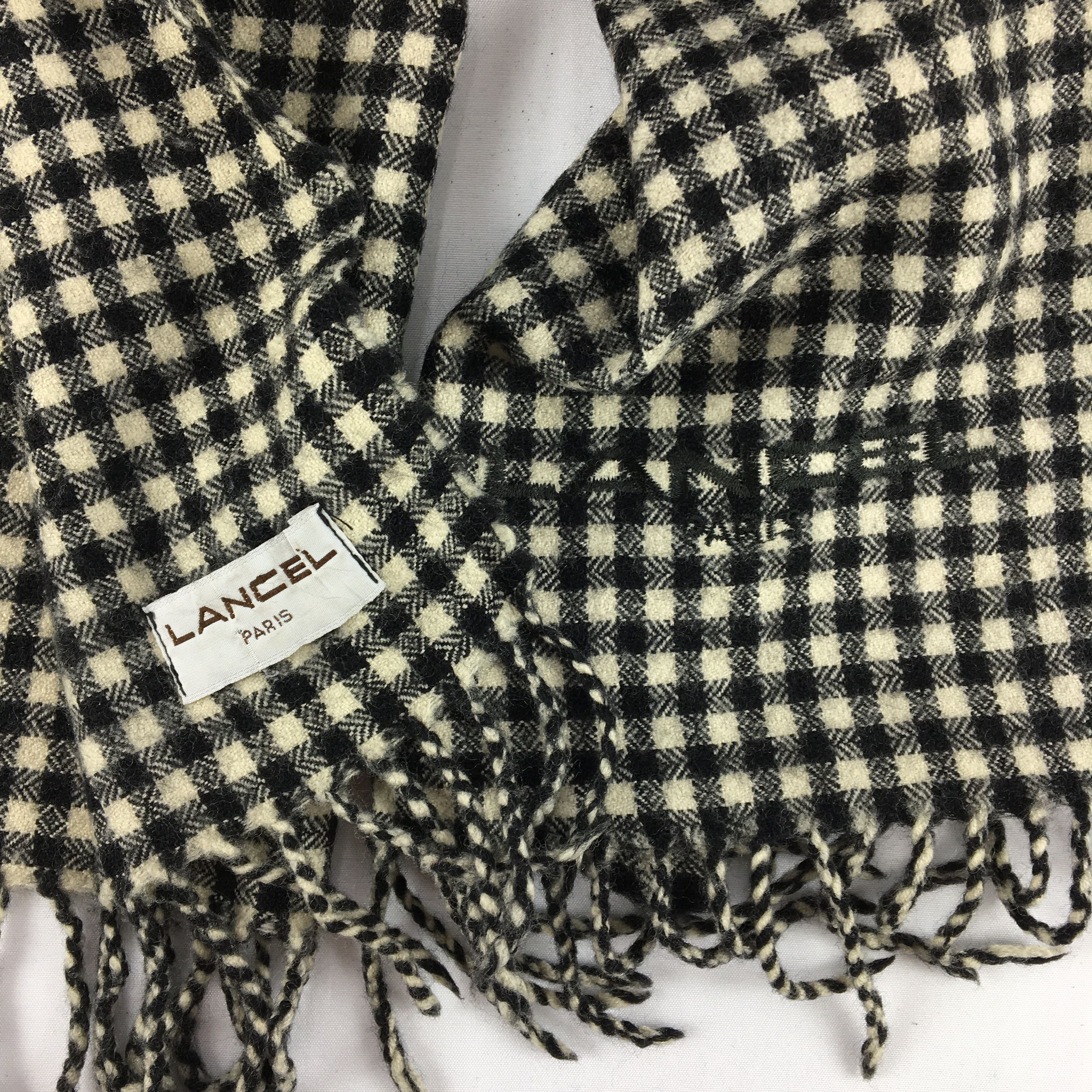 Lancel Vintage Lancel Scarf Muffler Wool Cashmere Scarves Size ONE SIZE - 4 Thumbnail