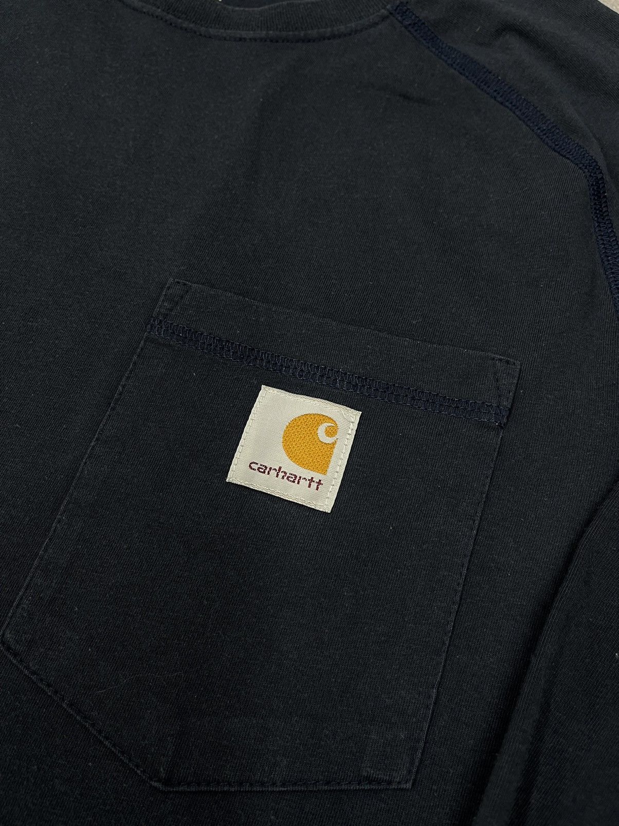 Carhartt × Carhartt Wip × Vintage Vintage Carhartt Force Cotton Longsleeve Navy Y2K Size US M / EU 48-50 / 2 - 5 Thumbnail