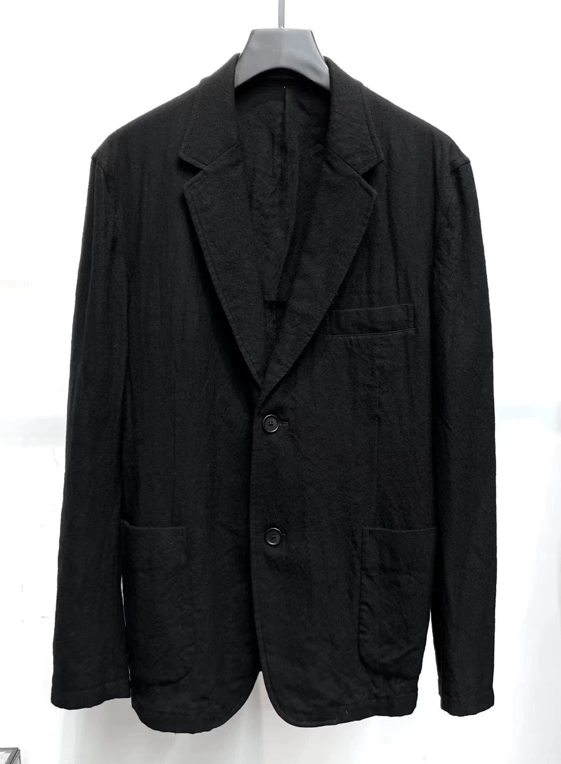 Yohji Yamamoto Yohji Yamamoto Pour Homme 3 Pleated Wool Jacket Size US L / EU 52-54 / 3 - 2 Thumbnail