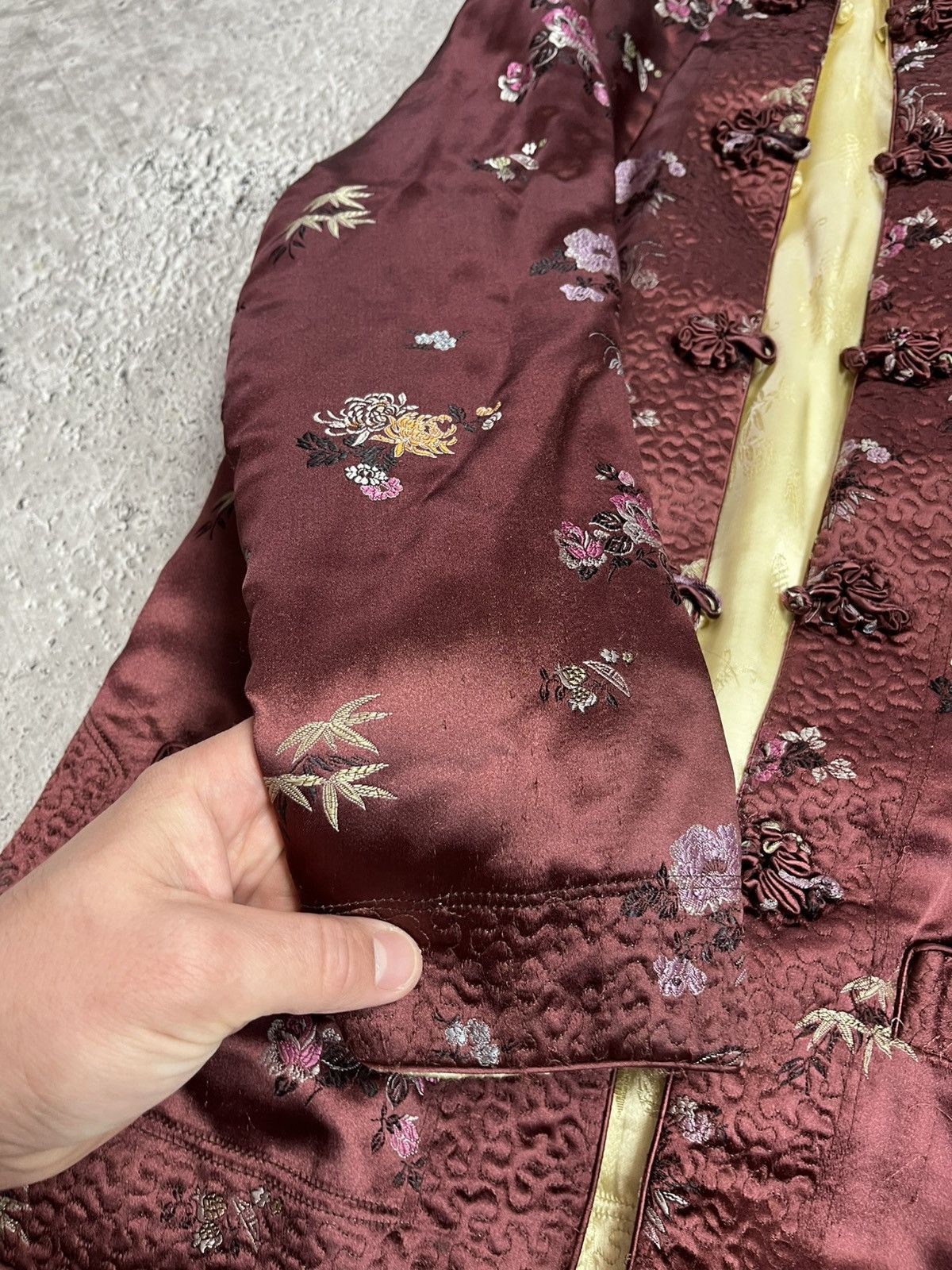 Shanghai Tang Vintage Chinese Silk Jacket Shanghai Floral Traditional S Size S / US 4 / IT 40 - 22 Thumbnail