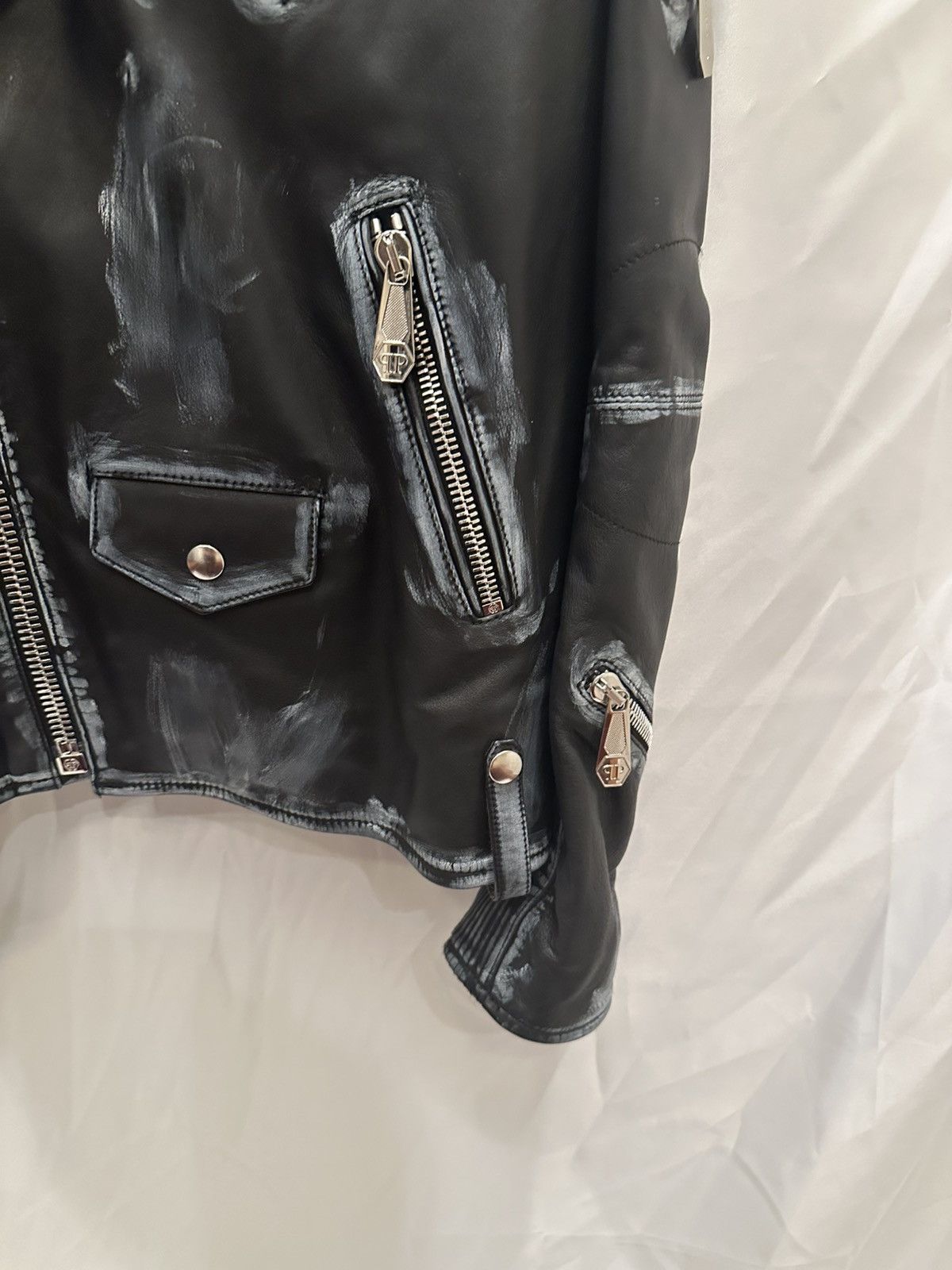 Philipp Plein Phillipp Plein Teddy Bear Leather Jacket Size US XL / EU 56 / 4 - 8 Thumbnail