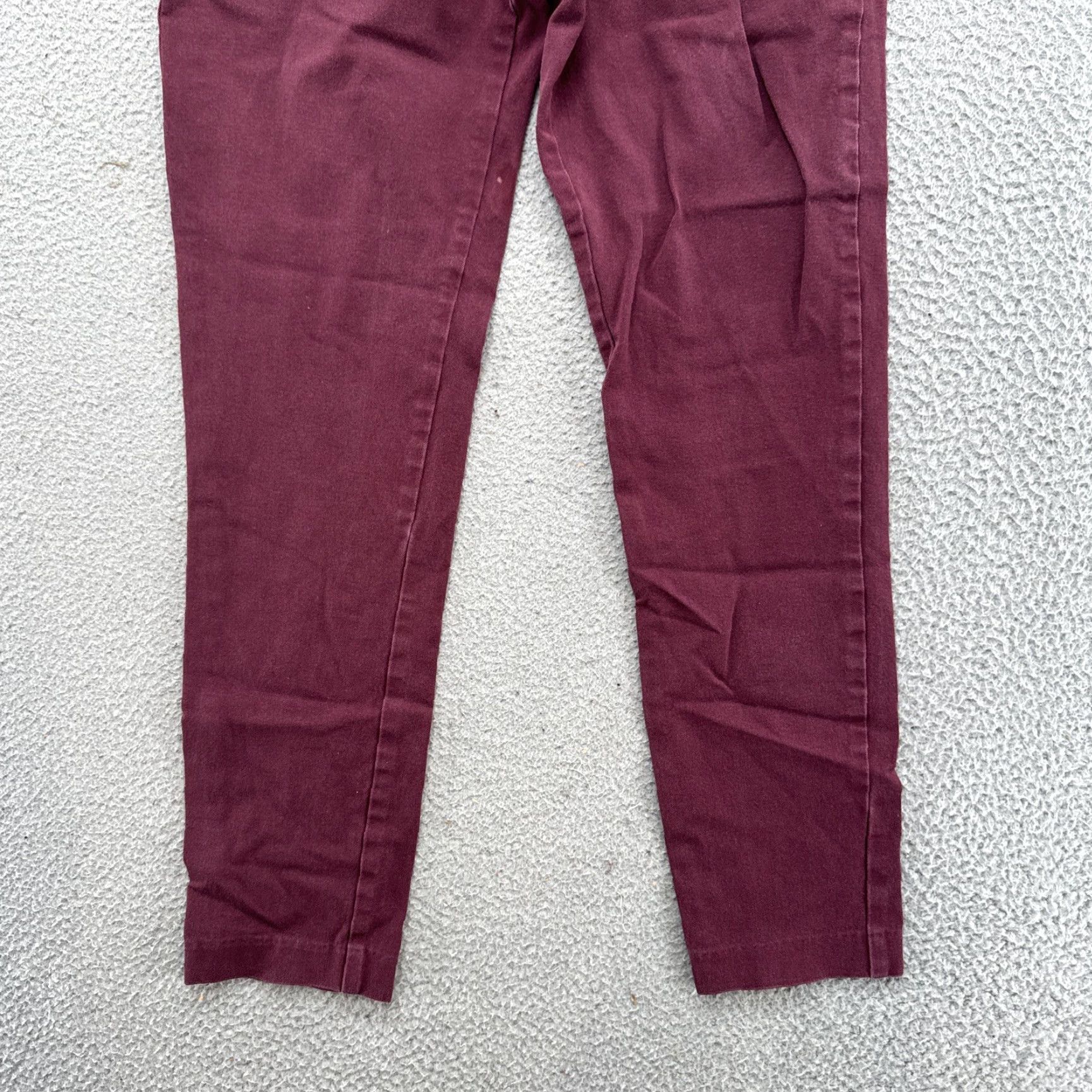 Vintage Joules Hepworth Trousers Maroon Red Burgundy Stretch Size 10 Women's Pants Ankle, 10, Red, Stretch, Regular, Women Size 32" / US 10 / IT 46 - 3 Thumbnail