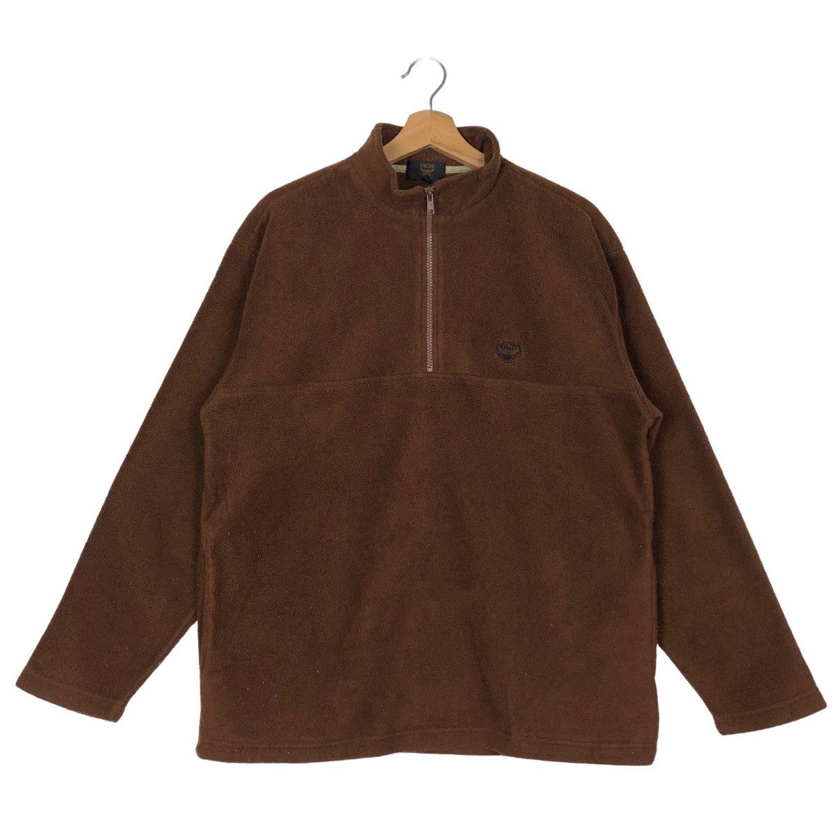 Japanese Brand 🔥90’s Vintage Anorak Collar Sweatshirt MCM Legere Big Logo Size US M / EU 48-50 / 2 - 1 Thumbnail