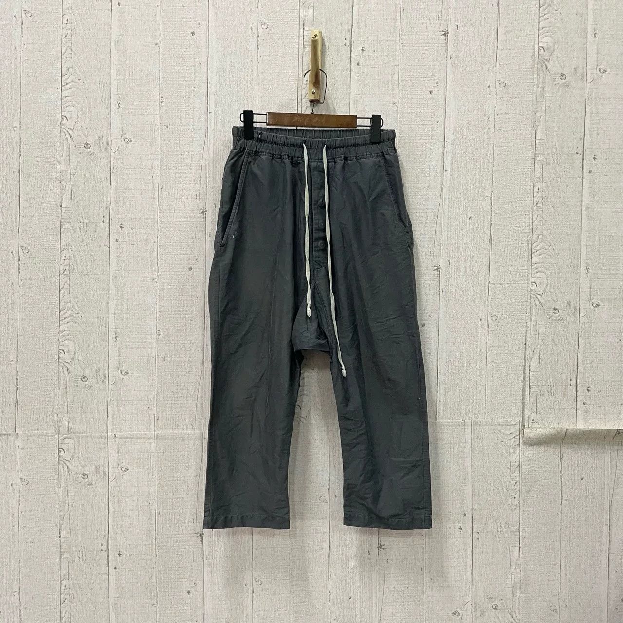 Rick Owens Rick Owens Gray Cropped Pants Size US 30 / EU 46 - 1 Thumbnail