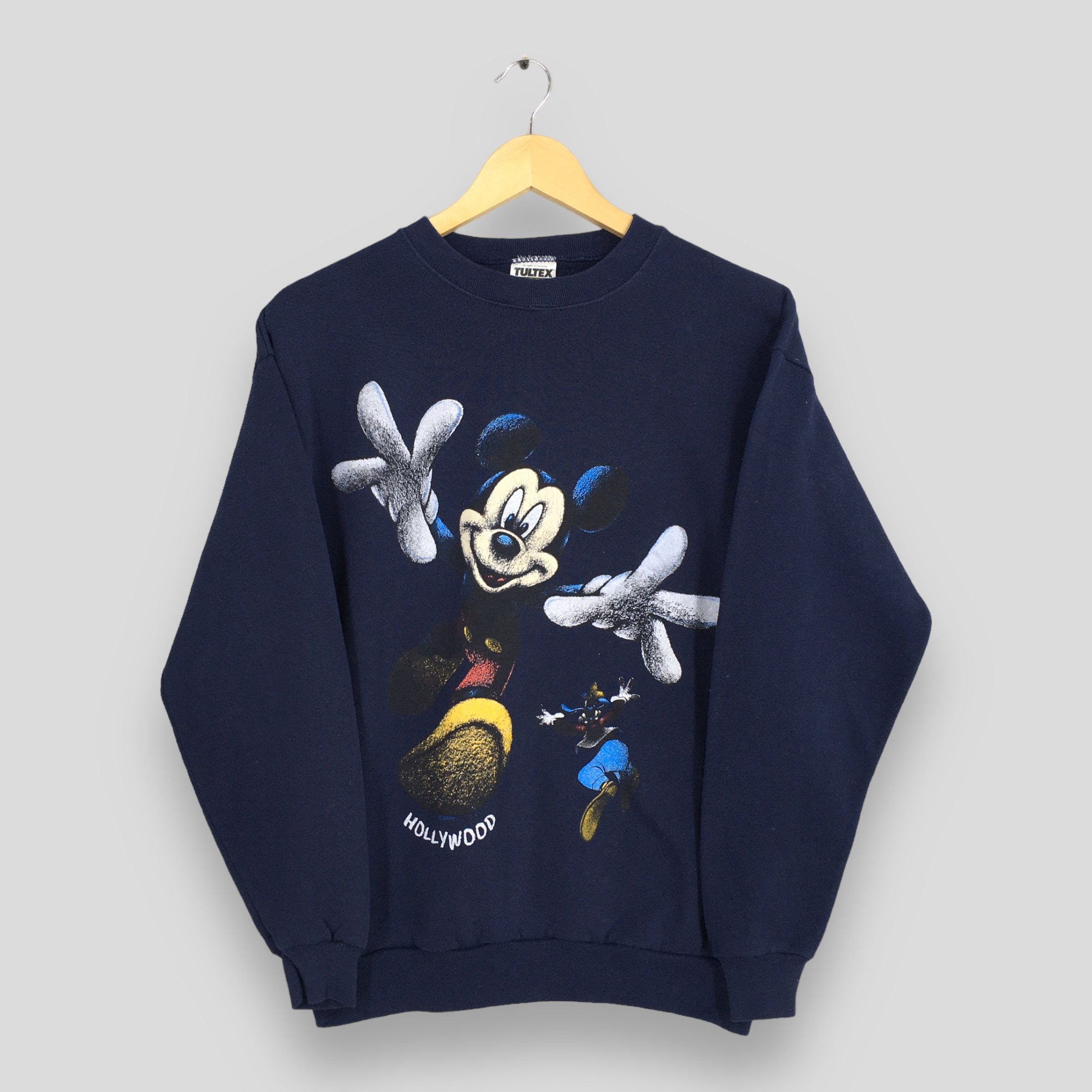 Disney Vintage 90s Mickey Mouse Blue Sweatshirts Medium Size US M / EU 48-50 / 2 - 1 Thumbnail