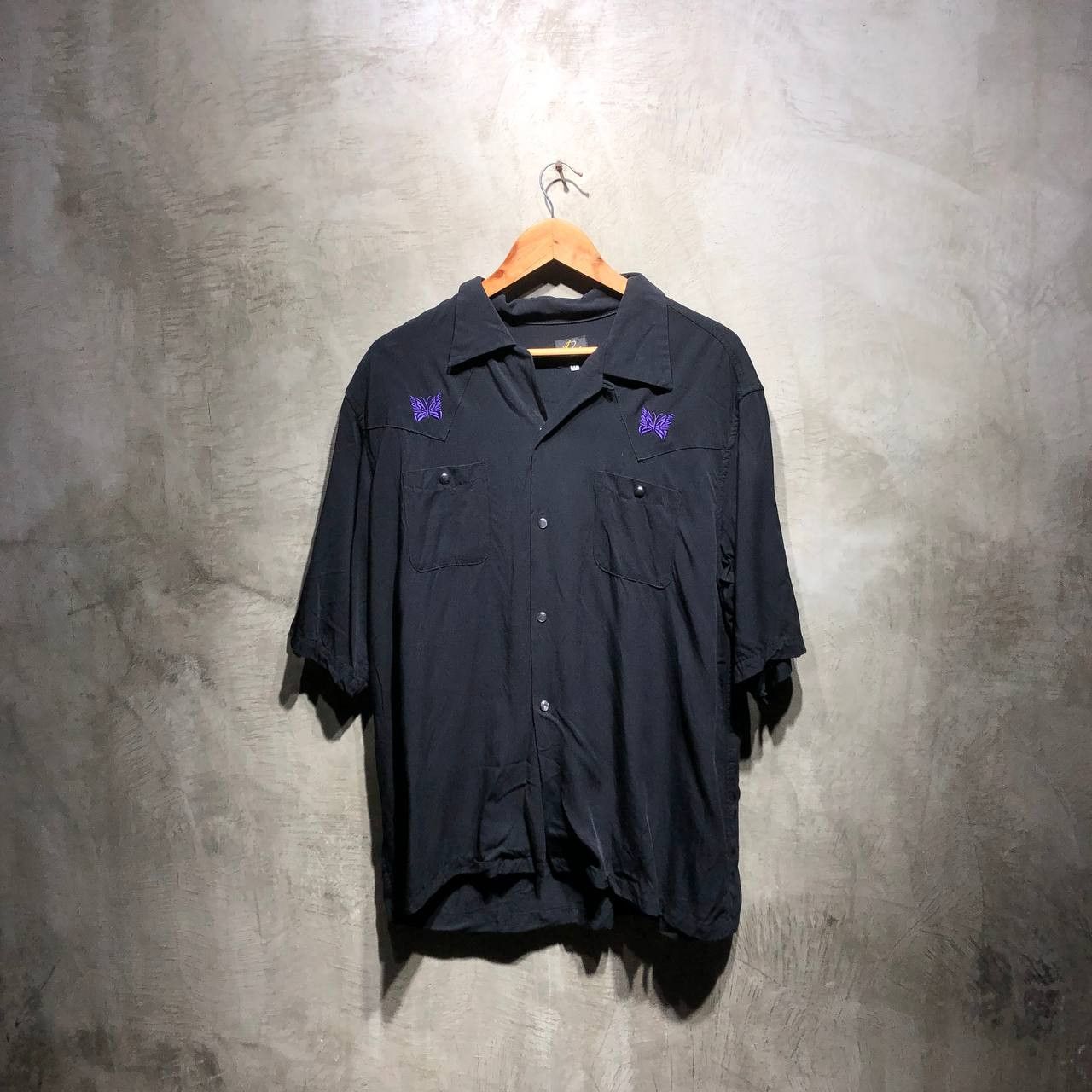 Needles Needles Butterfly Embroidered button down Short sleeve Size US L / EU 52-54 / 3 - 1 Thumbnail