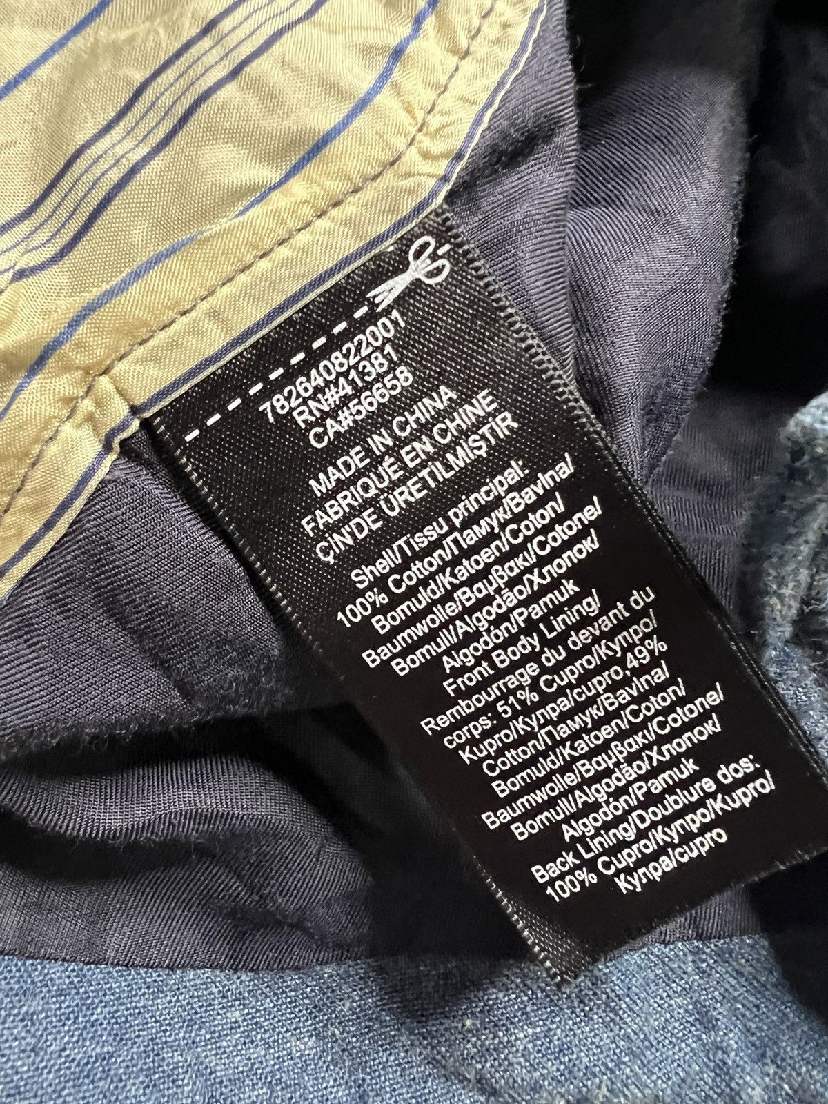 RRL Ralph Lauren RRL Cinch Back Indigo Cotton Vest Size US S / EU 44-46 / 1 - 7 Thumbnail