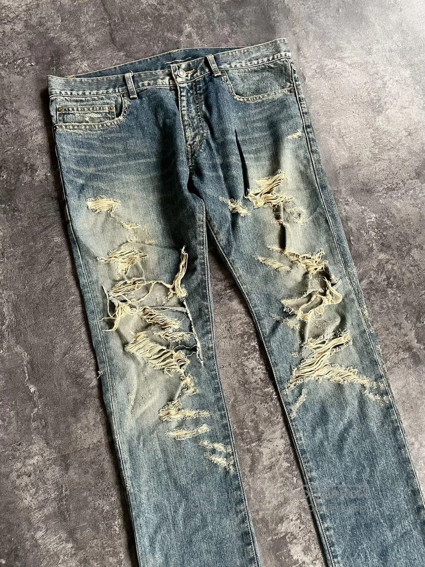 Saint Laurent Paris Saint Laurent Distressed Jeans. Size US 34 / EU 50 - 3 Thumbnail