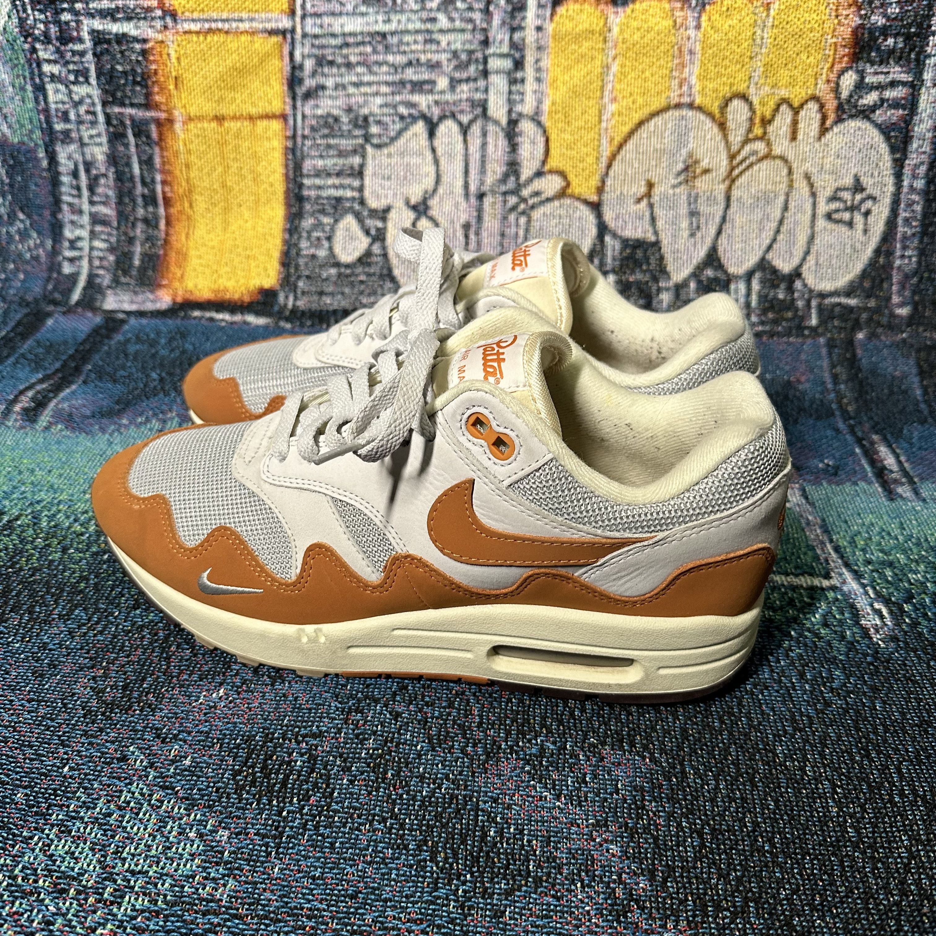 Nike × Patta Nike x Patta Air Max 1 Orange Size 8 W/ Bracelet Size US 8 / EU 41 - 4 Thumbnail