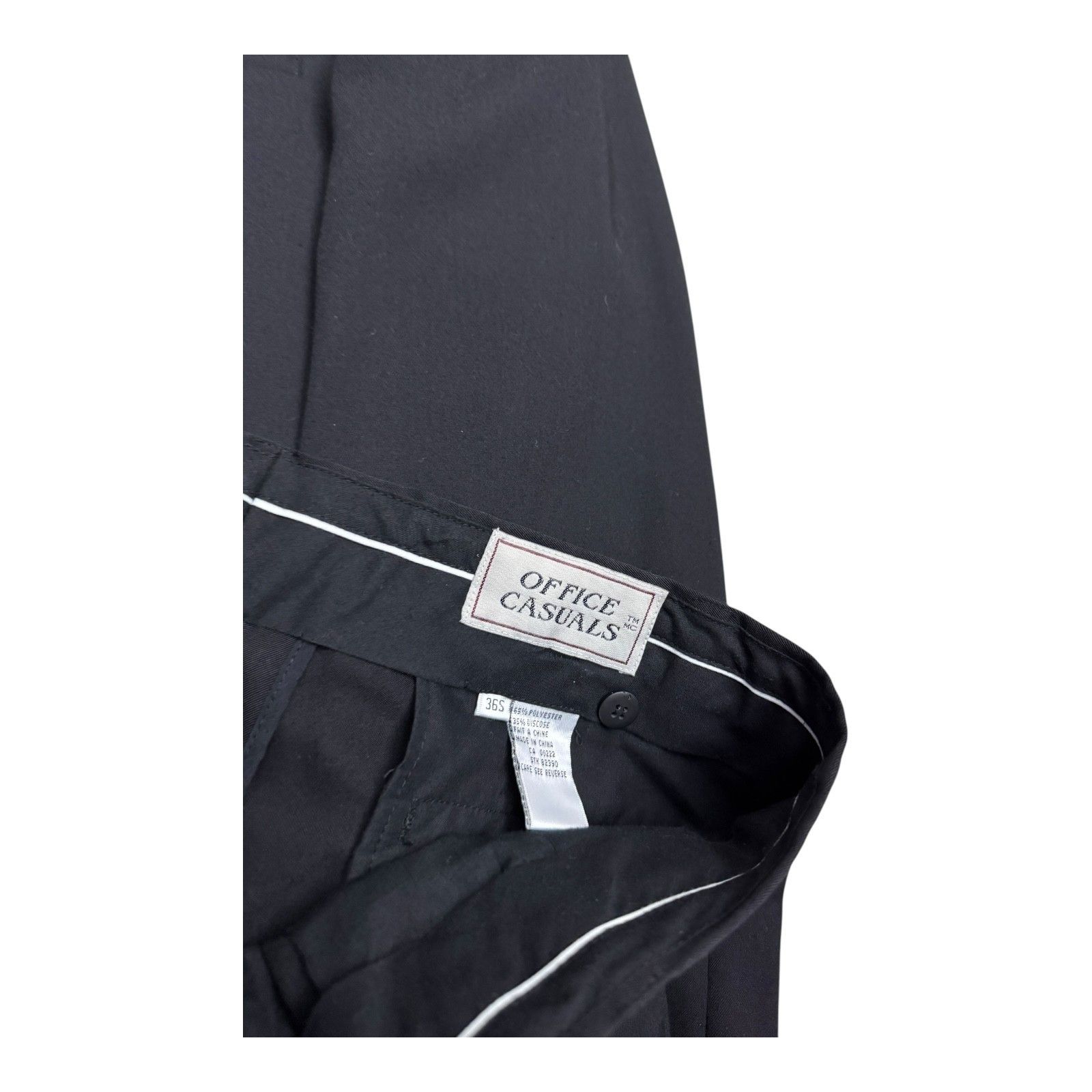Vintage VINTAGE 2-Piece Casual Black Blazer Jacket SUIT Mens XL Size 46R - 4 Thumbnail