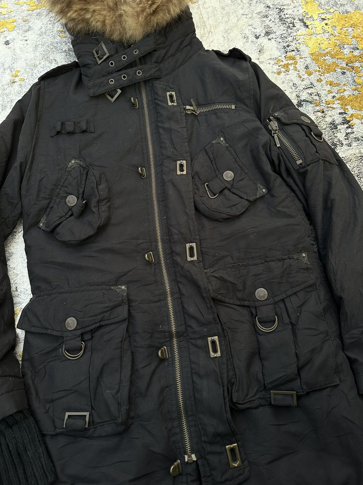 14th Addiction FAUX FUR BONDAGE JACKET Playboi Carti Style Archive LGB Size US M / EU 48-50 / 2 - 6 Thumbnail