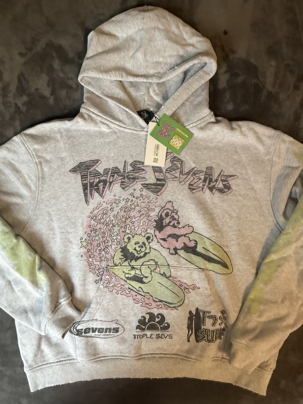 Surf Graphic Hoodie, Grey