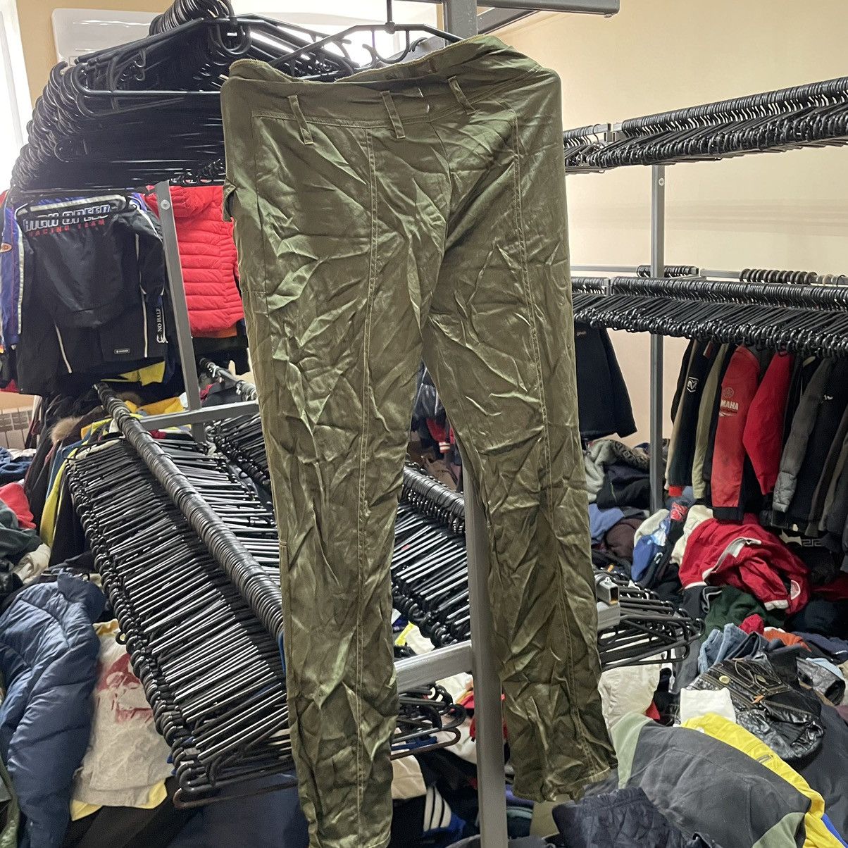 If Six Was Nine × Vintage 90s silk khaki joggers chrome jog balncia Marithe Lace pants Size 24" / US 00 / IT 34 - 8 Thumbnail