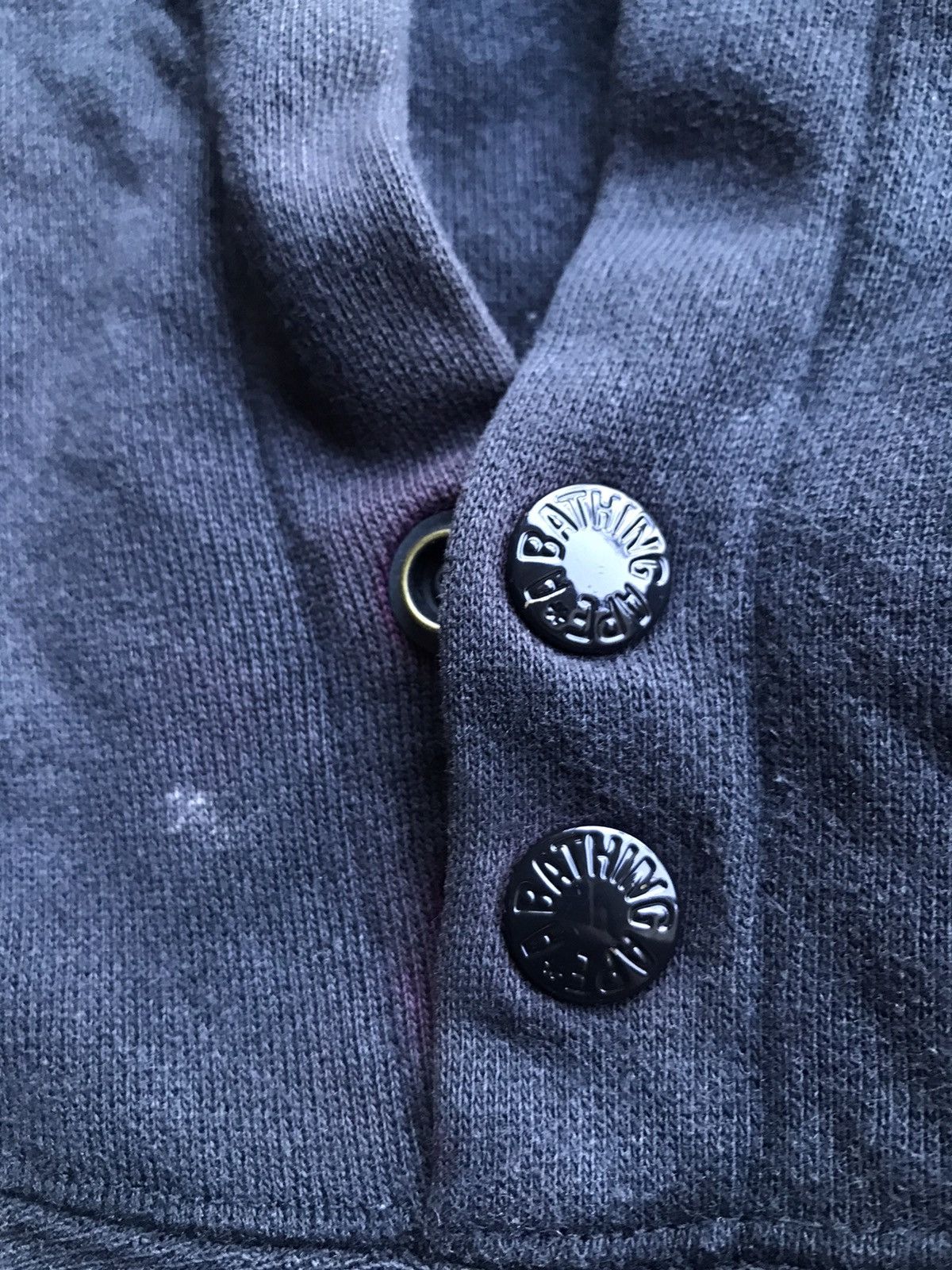 Bape Faded Black Bape Hoodie Size US L / EU 52-54 / 3 - 4 Thumbnail