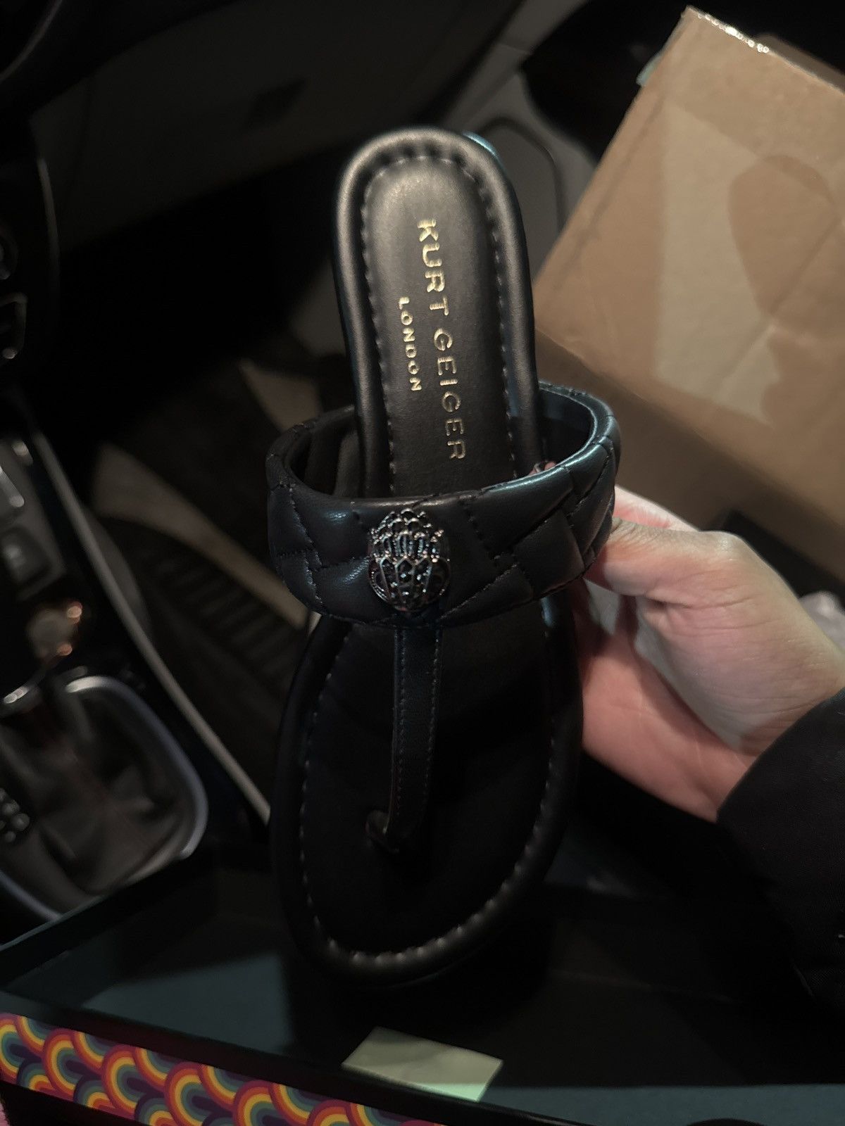 Kurt Geiger KENSINGTON T-BAR SANDAL Size US 7.5 / IT 37.5 - 2 Thumbnail