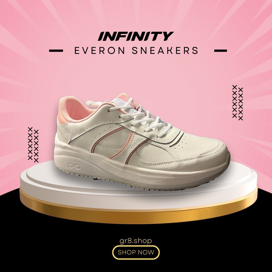 Other Infinity Everon Womens Sneakers Size 8 White & Powder Pink S Size US 8 / IT 38 - 1 Thumbnail