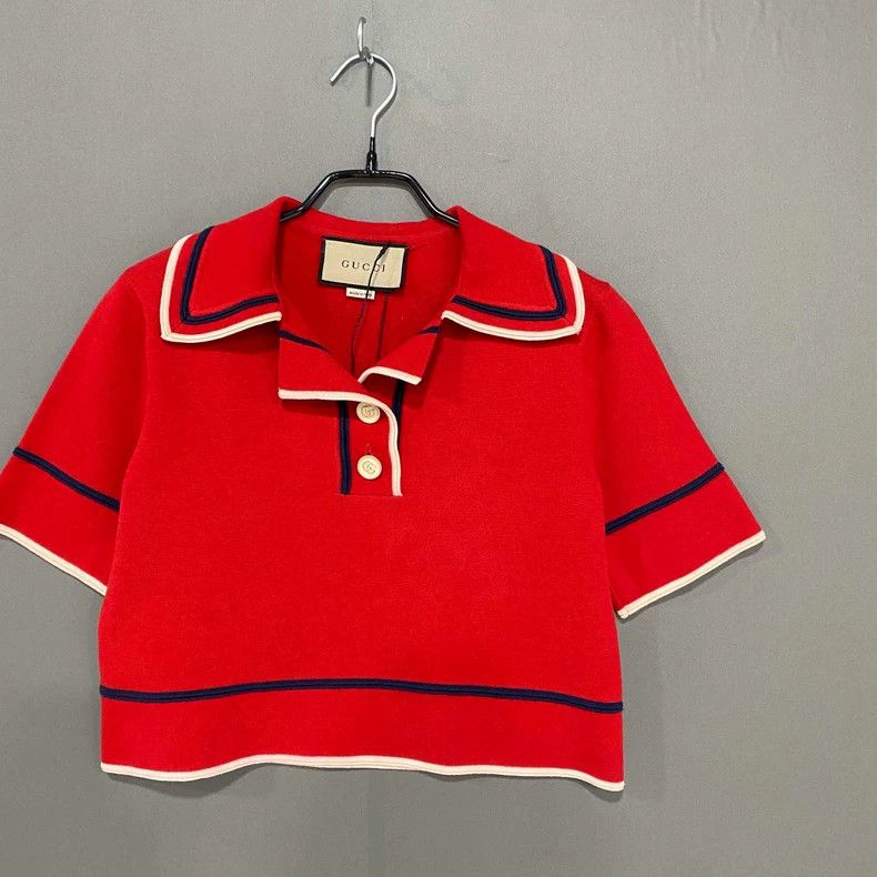 Gucci Gucci Red striped trim short sleeves Size XXS / US 00 / IT 34 - 2 Thumbnail