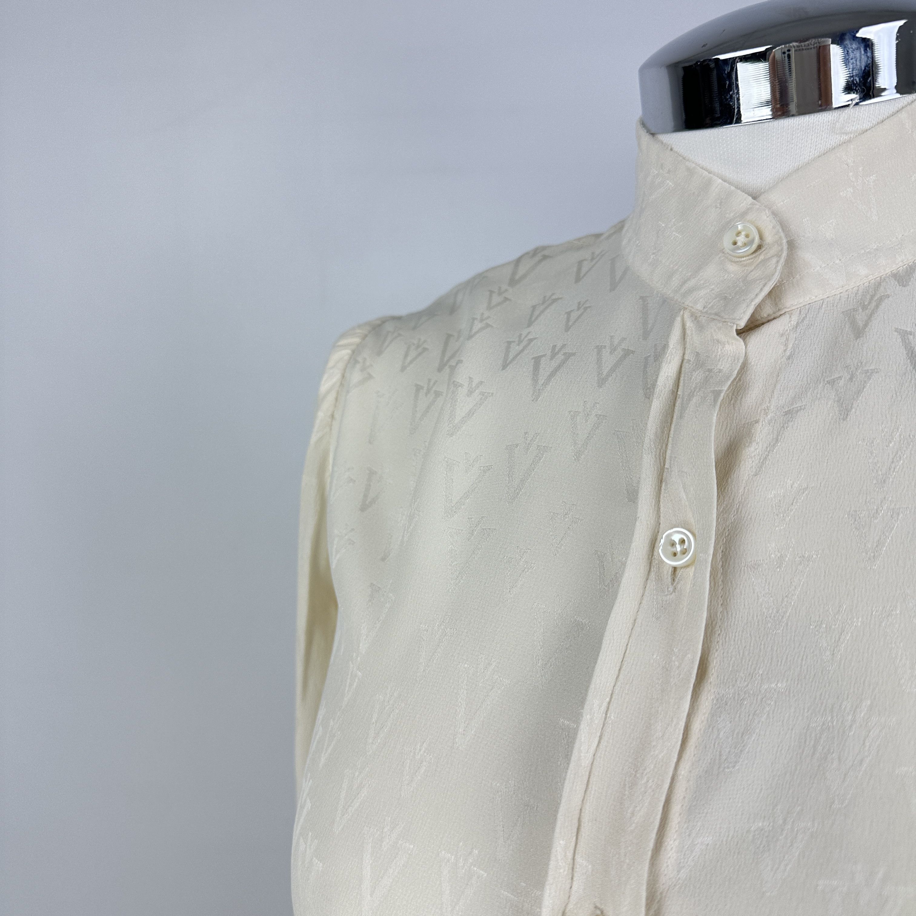 Valentino Camicia Valentino Boutique Seta Monogram – 10 UK Size M / US 6-8 / IT 42-44 - 5 Thumbnail