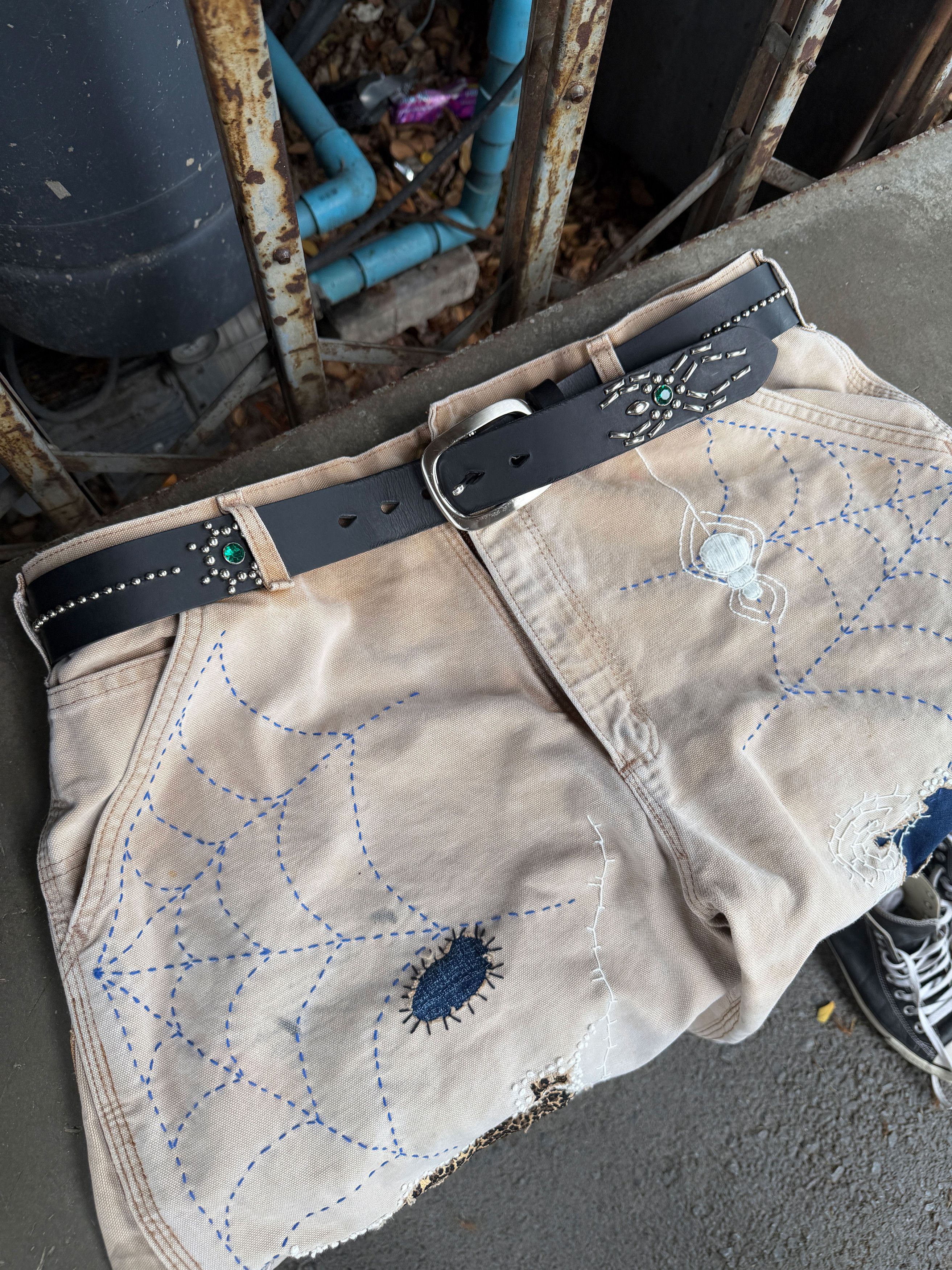 Japanese Brand Boro Patchwork Carhartt Carpenter Size US 36 / EU 52 - 13 Thumbnail