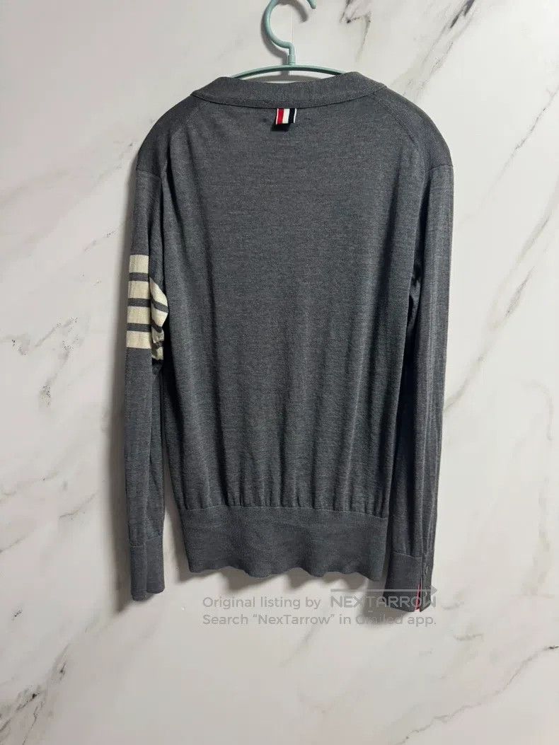 Thom Browne Thom Browne Gray wool sweater Size US S / EU 44-46 / 1 - 3 Thumbnail