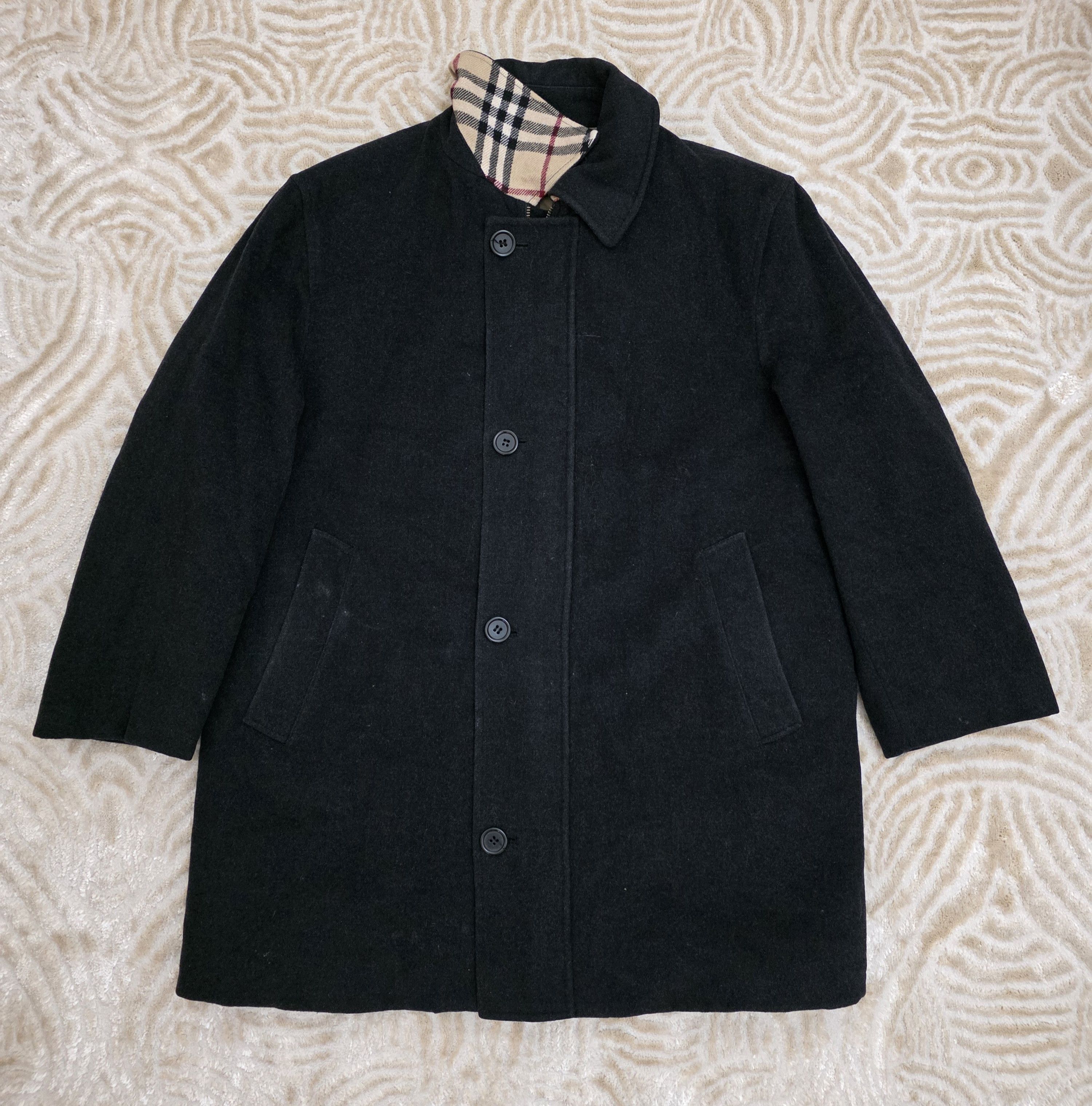 Burberry Burberry London Jacket Overcoat Merino Wool Nova Check Size US L / EU 52-54 / 3 - 3 Thumbnail