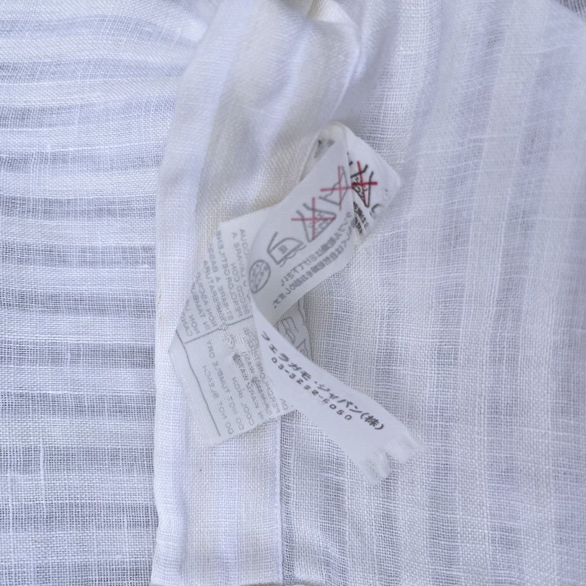 Salvatore Ferragamo Vintage Salvatore Ferragamo Linen shirt Size US L / EU 52-54 / 3 - 5 Thumbnail