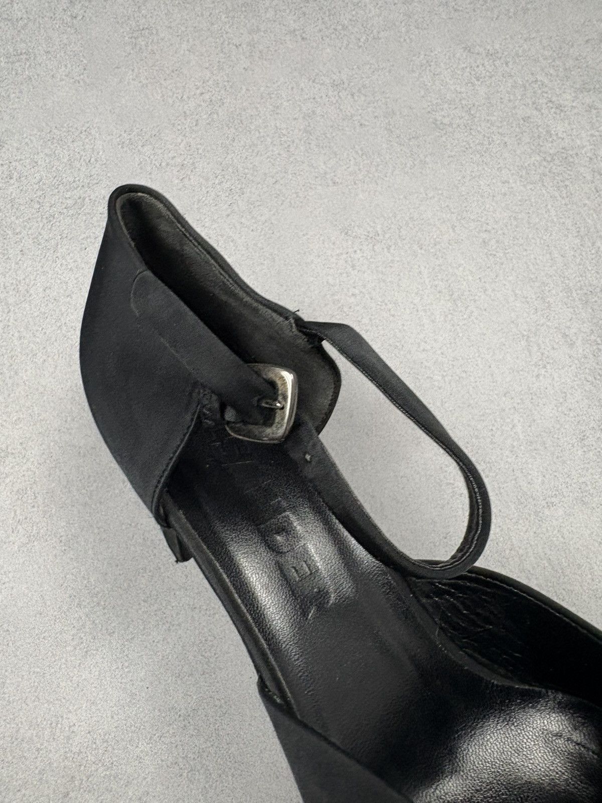 Jil Sander Jil Sander Archive Black Satin Square Toe Heels Ankle Strap Size US 9.5 / IT 39.5 - 15 Thumbnail