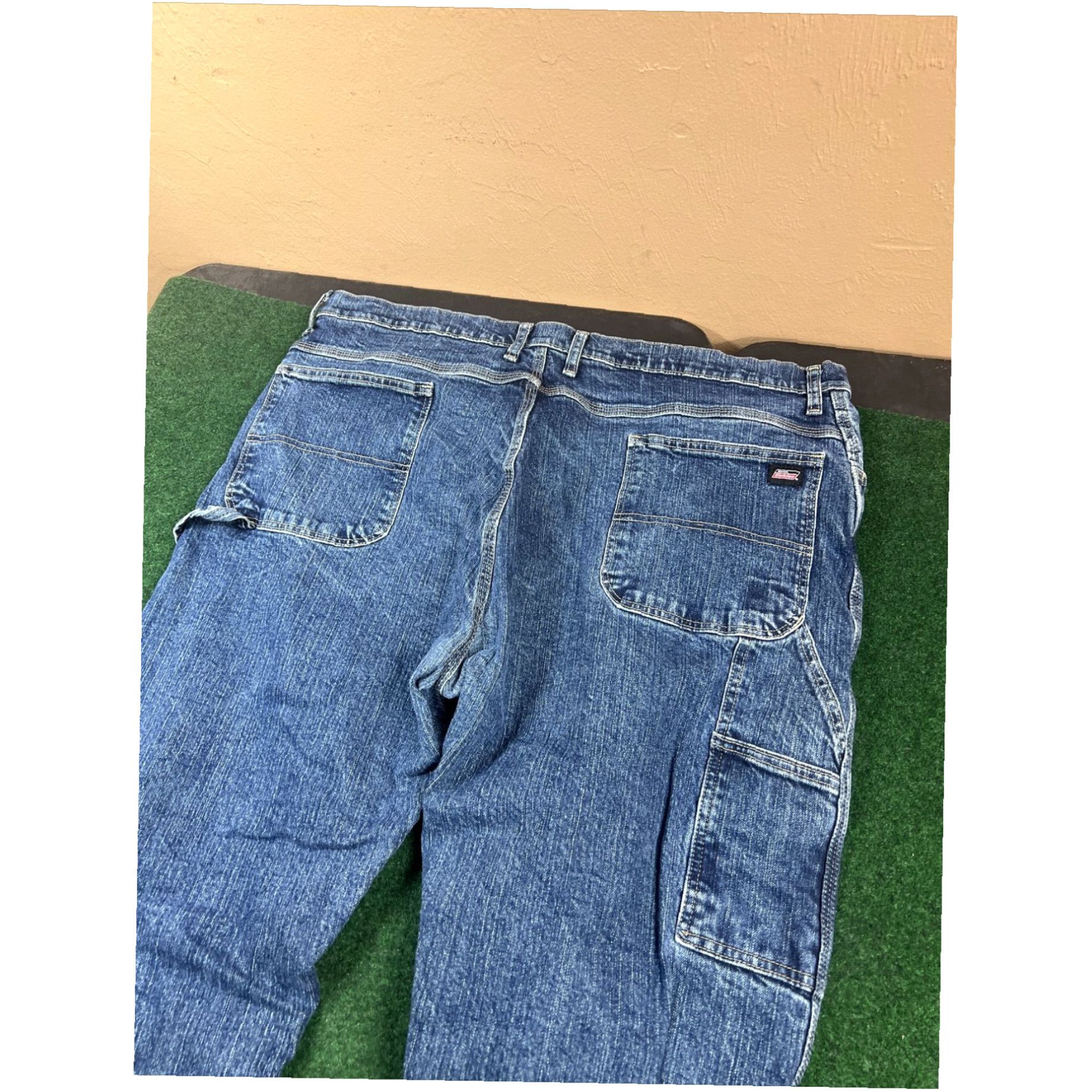 Dickies Dickies Relaxed Fit Carpenter Pants Men's 42x32 Blue Denim Jeans Work Wear Size US 42 / EU 58 - 8 Thumbnail
