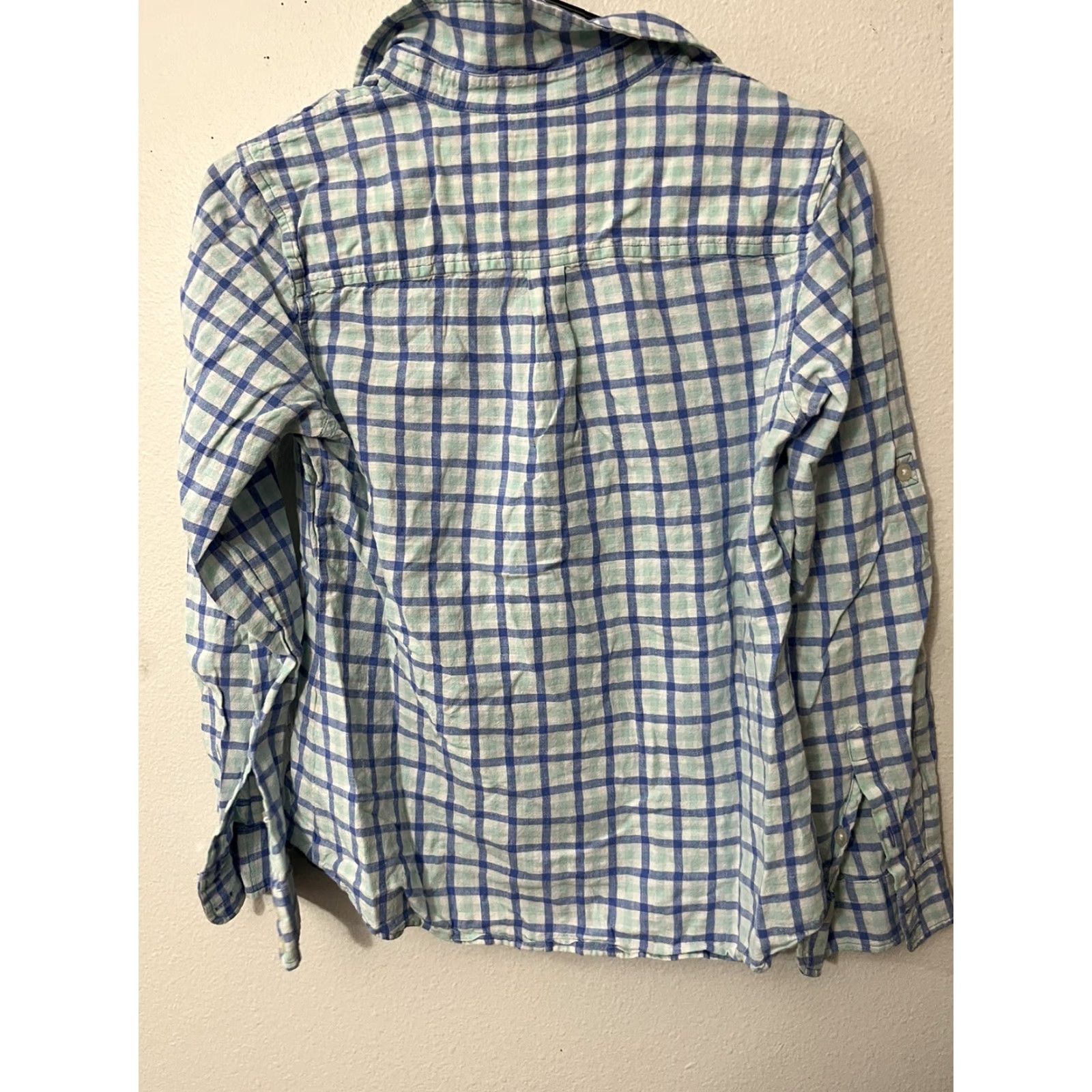 Vineyard Vines Vineyard Vines Women's Shirt Size 4 Multicolor Plaid Long Sleeve Cotton-Linen Blend Button-Up Size S / US 4 / IT 40 - 2 Thumbnail