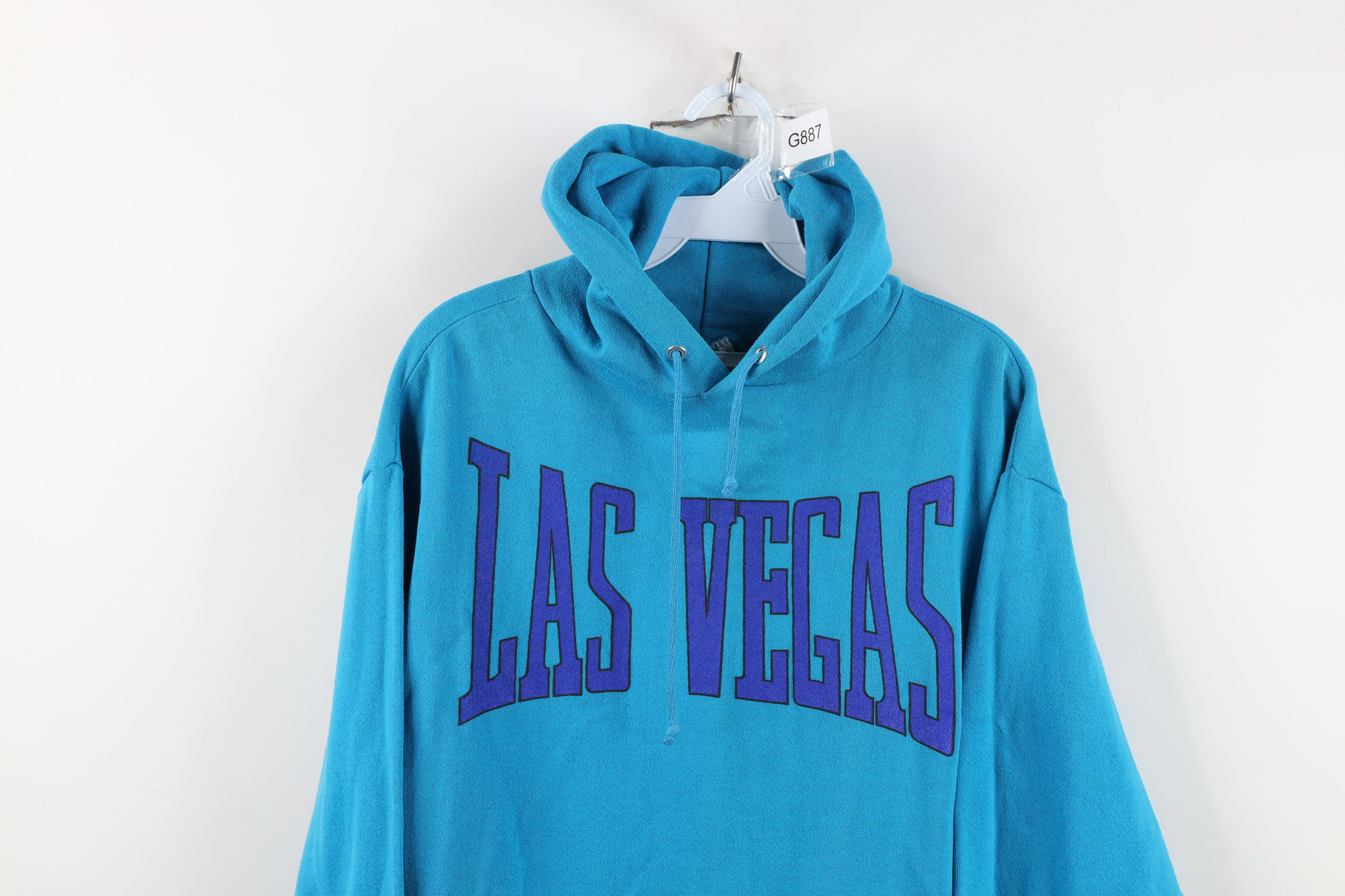 Vintage Vintage 90s Streetwear Las Vegas Hoodie Sweatshirt USA Size L / US 10 / IT 46 - 2 Thumbnail