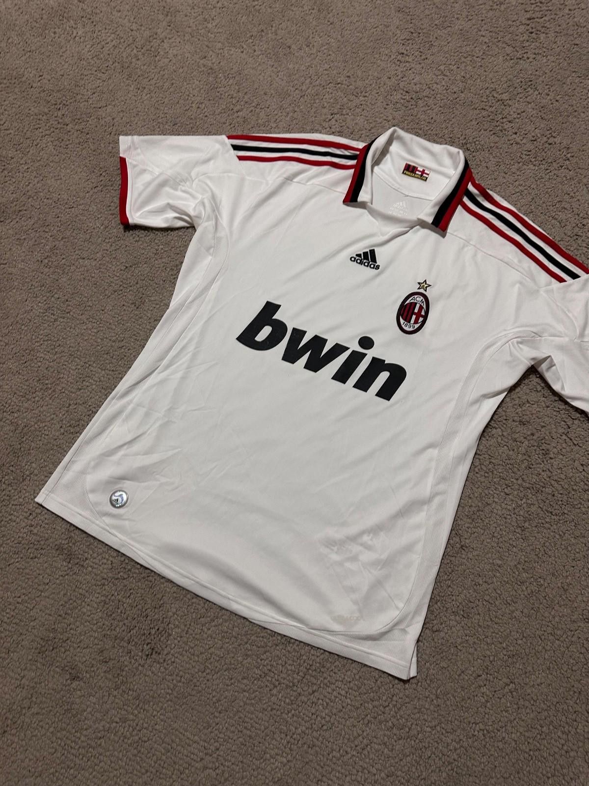 Adidas Adidas AC Milan 2009/10 Away Sample Football Soccer Jersey Size US L / EU 52-54 / 3 - 2 Thumbnail