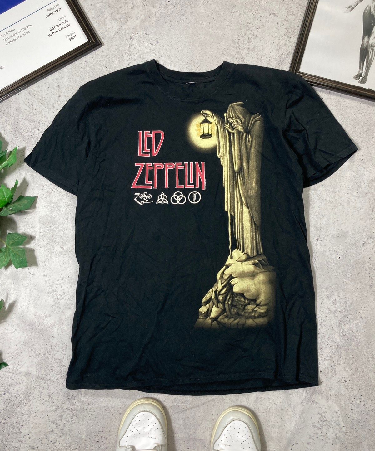 Pre-owned Band Tees X Led Zeppelin Vintage 2012 T-shirt In Black