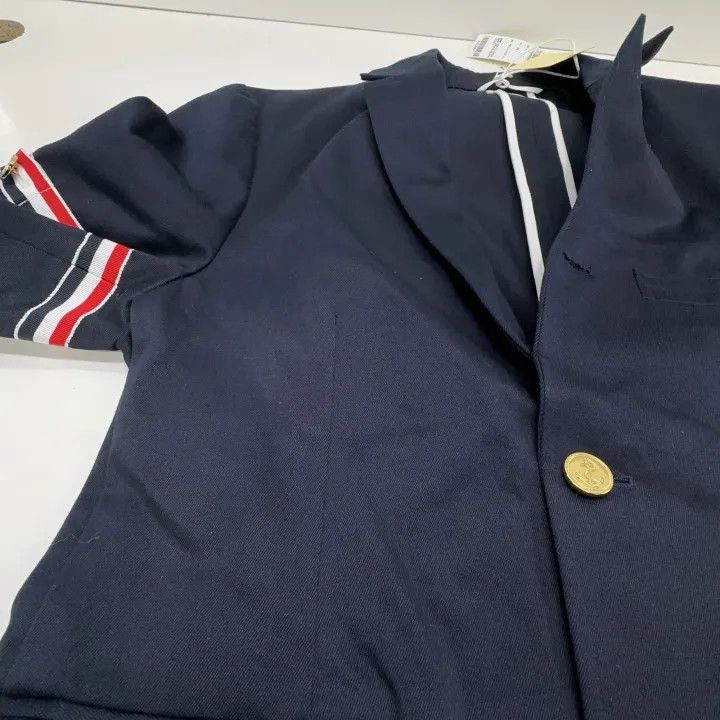 Thom Browne Thom Browne Navy Blue Striped Blazer for Men -2507 Size US S / EU 44-46 / 1 - 6 Thumbnail
