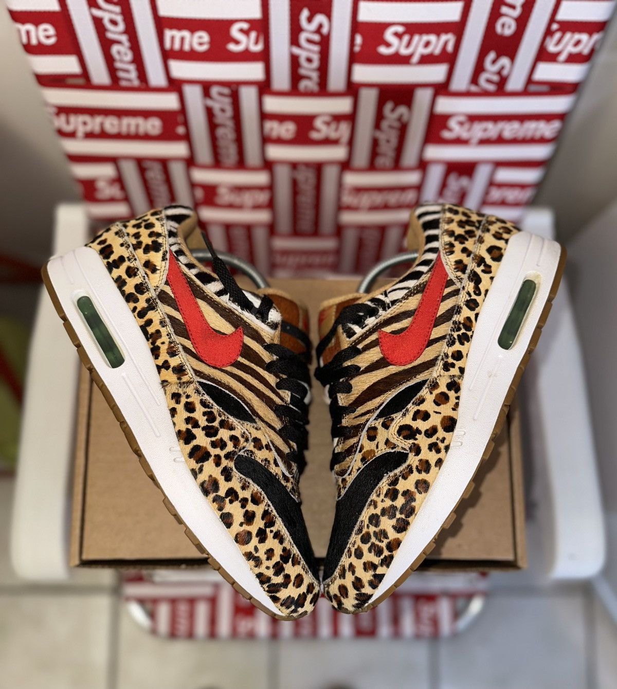 Nike Air Max 1 x Atmos DLX Animal Pack - Sz 10 Low Top Sneakers