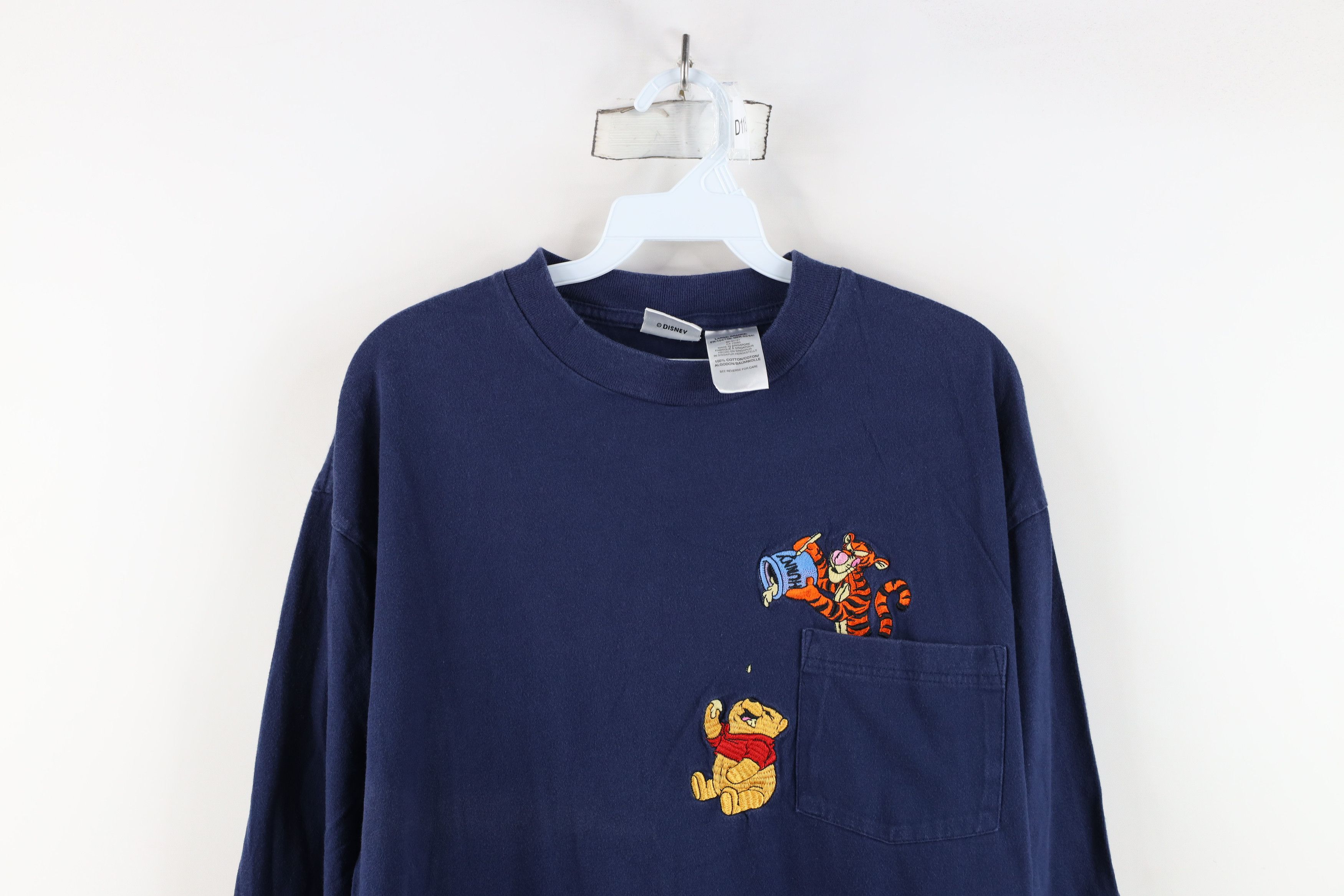 Disney × Vintage Vintage 90s Disney Winnie the Pooh Long Sleeve T-Shirt Size US L / EU 52-54 / 3 - 2 Thumbnail