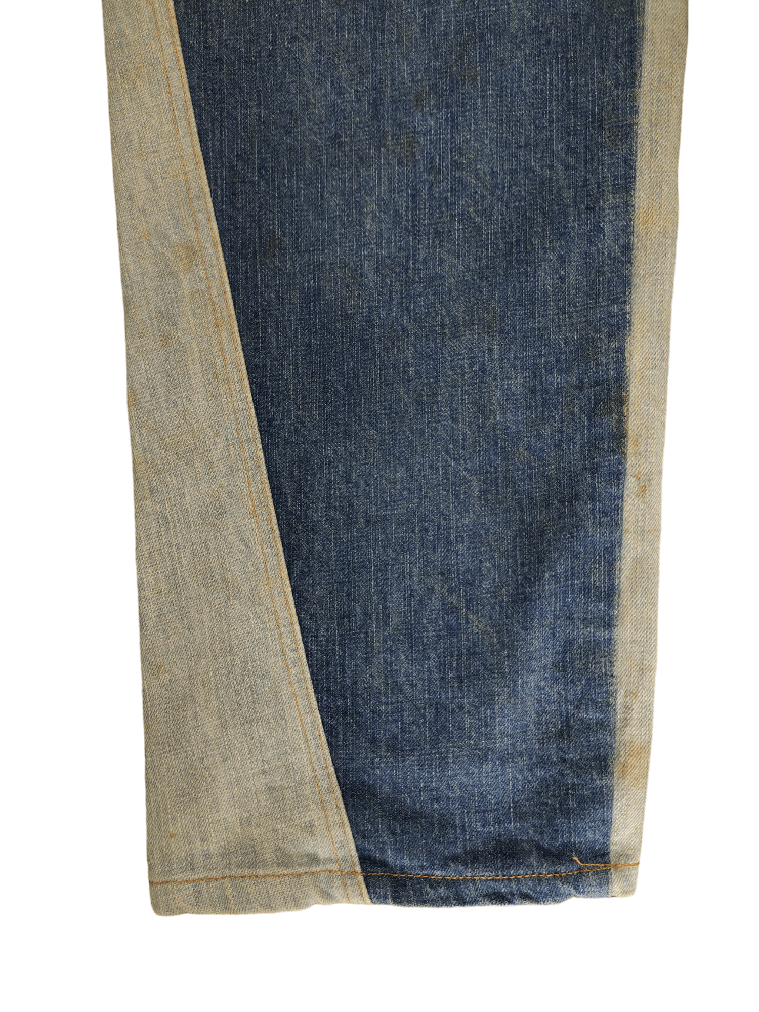 Comme des Garcons × Undercover Baggy Jean Mackdaddy Japan Tri Color Wide Leg Denim Y2k Jnco Size US 32 / EU 48 - 8 Thumbnail