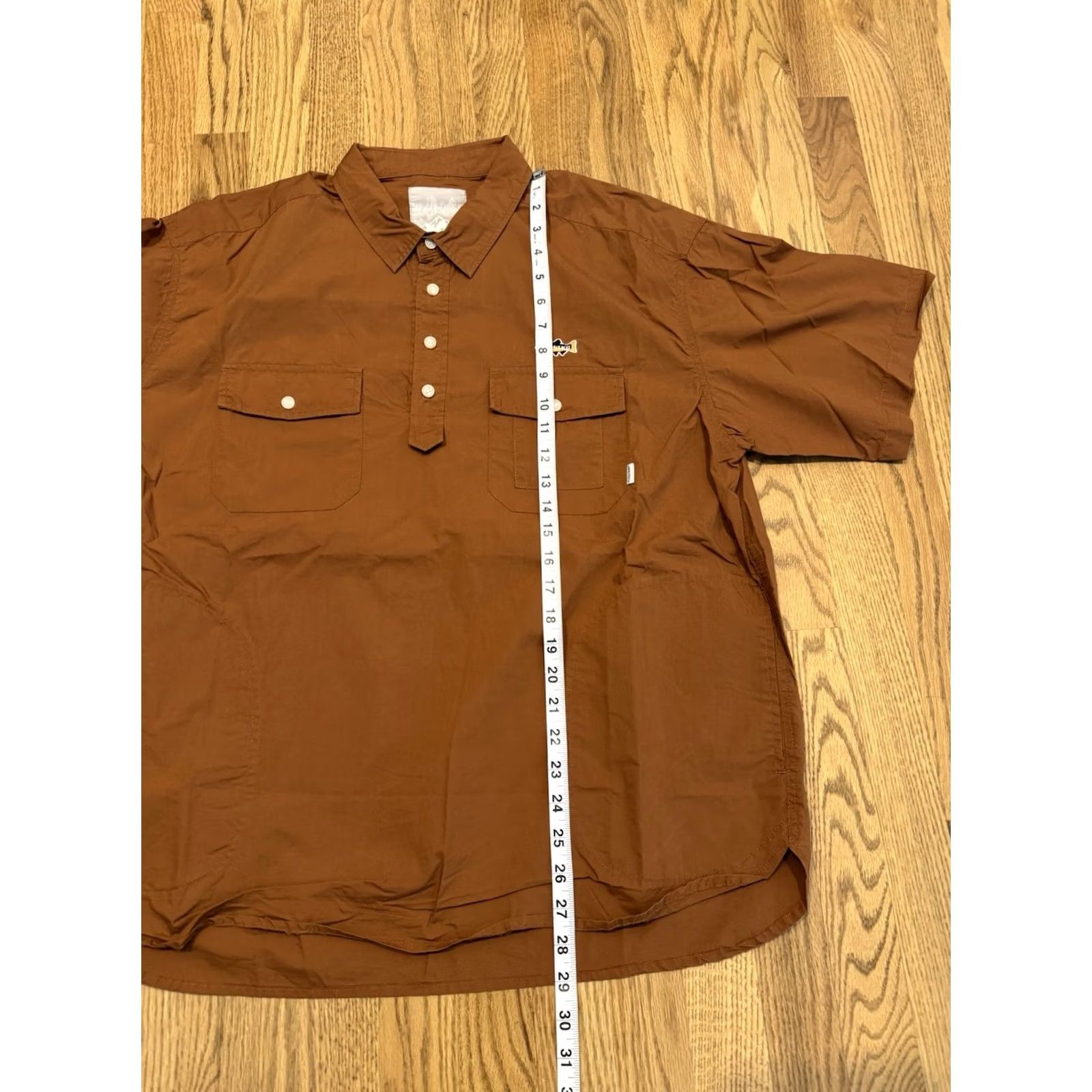 Vintage Studio Frank Japanese Technical Wear Button-Up Shirt Size 2 Men Short Sleeve Orange Fishing Tech Shirt Size US XS / EU 42 / 0 - 5 Thumbnail
