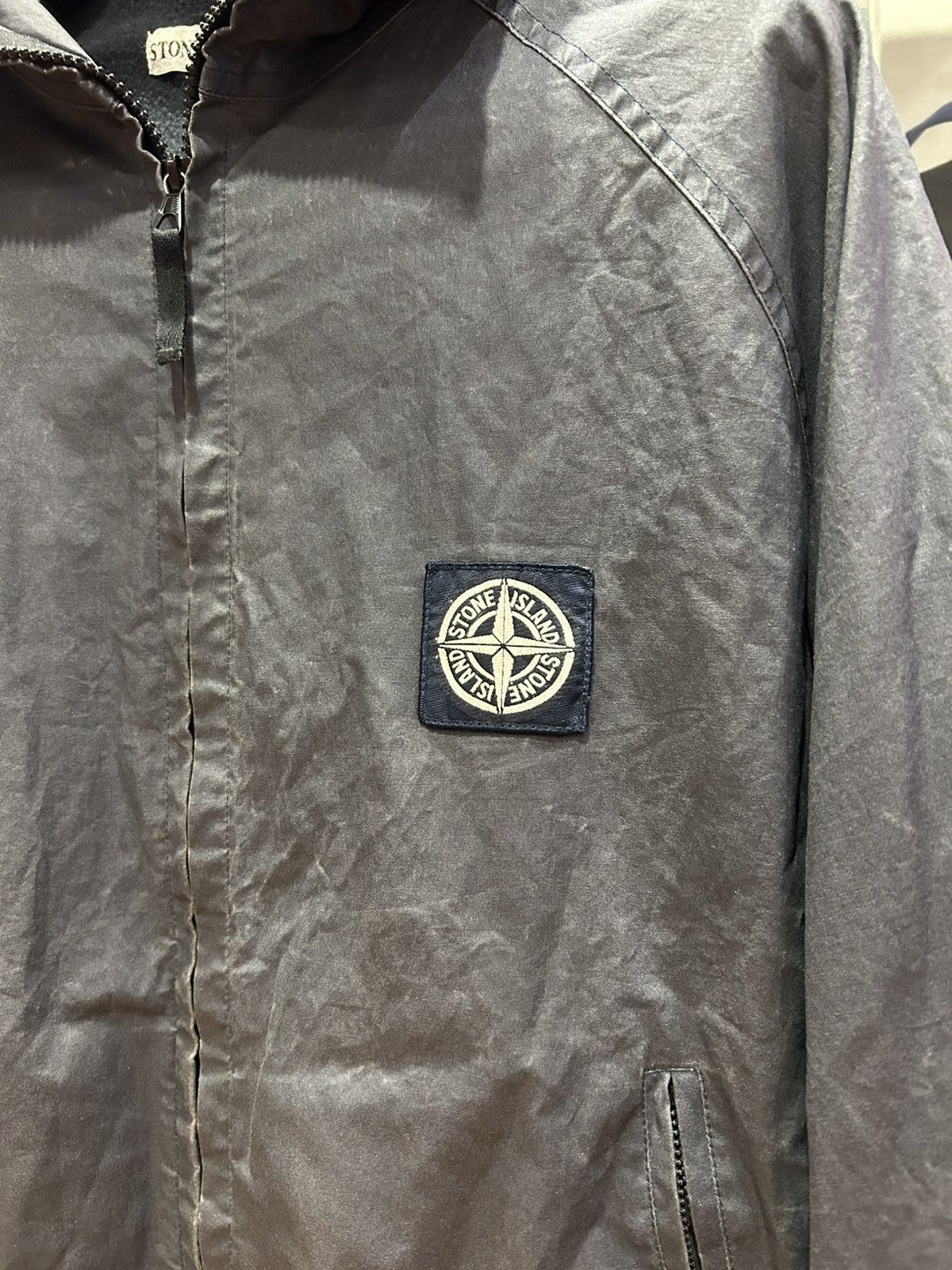 Stone Island Stone Island Vintage Canvas Fleece Jacket Size US XL / EU 56 / 4 - 4 Thumbnail