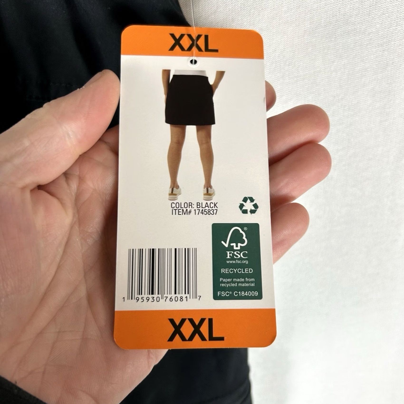 Vintage 32 Degrees Skort Womens 2XL Black Lined Knit Short Athletic Golf NWT Size 40" / US 18 - 5 Thumbnail