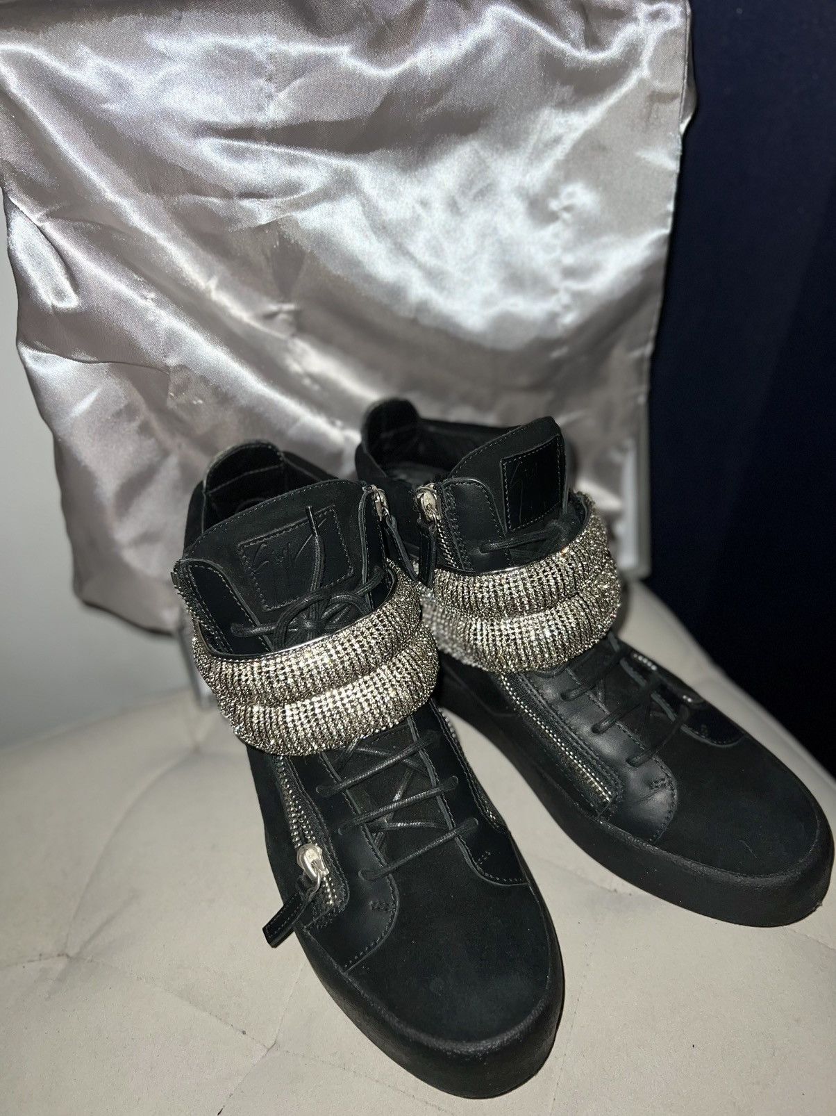 Giuseppe Zanotti Giuseppe high top swarovski *RARE Size US 10.5 / EU 43-44 - 7 Thumbnail
