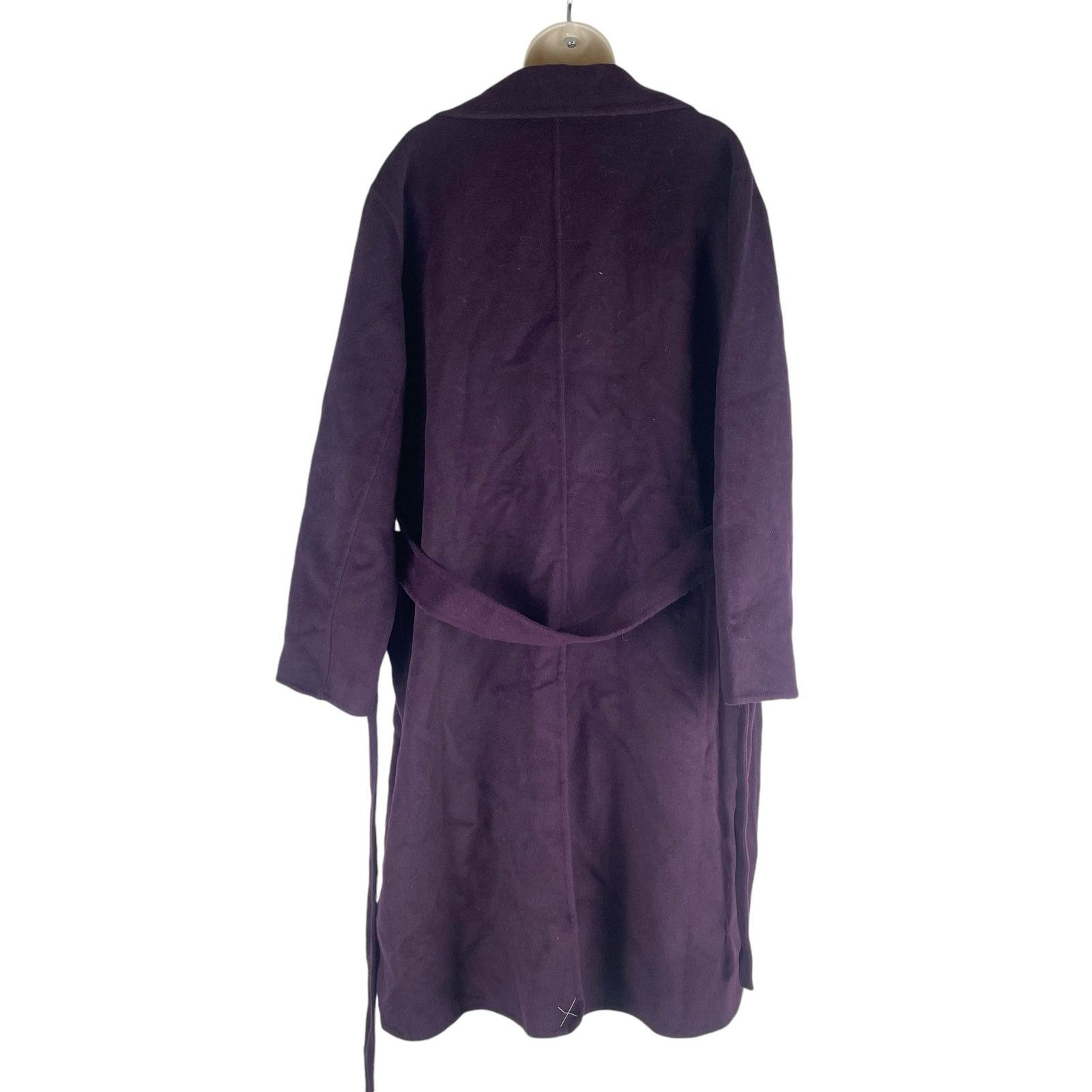 Ann Taylor Doubleface Belted Blanket Coat Waist Tie Size LP