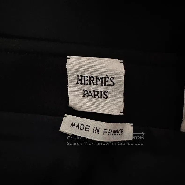Hermes Hermes black studded wool half skirt Size 24" / US 00 / IT 34 - 4 Thumbnail