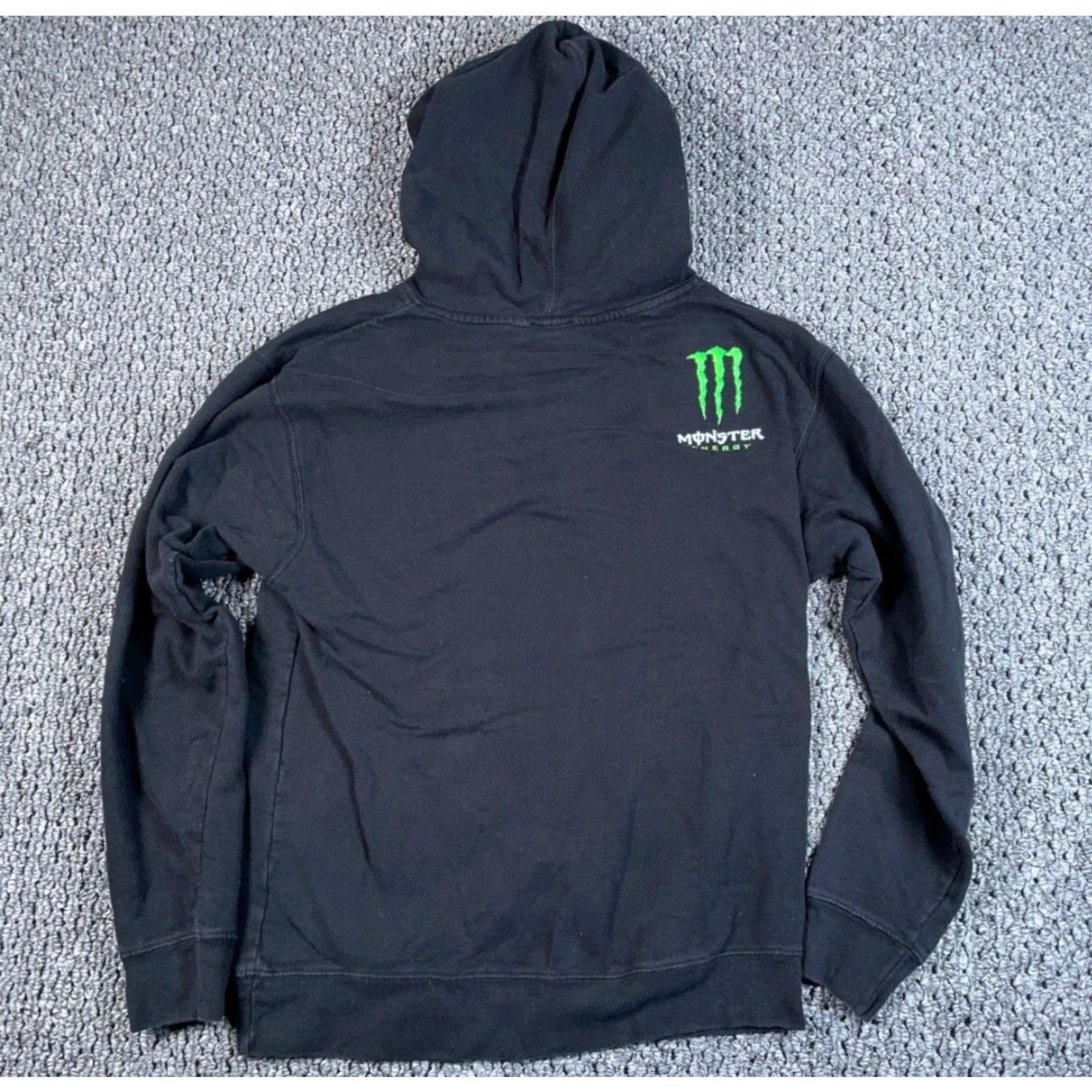 Doublet Monster Energy Hoodie Adult Medium Black Graphic Print Logo Drawstring Pockets Cotton Blend 90s Retro Mens Size US M / EU 48-50 / 2 - 2 Thumbnail