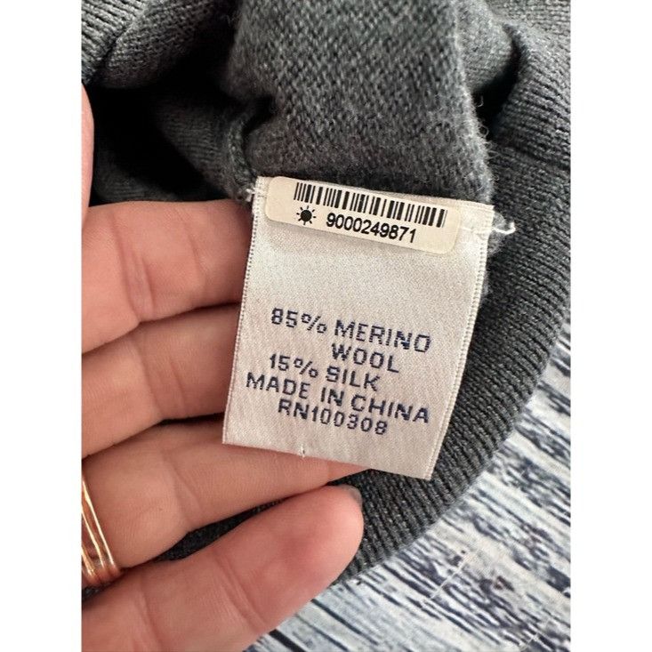 Peter Millar Peter Millar Merino Wool/Silk Men's Charcoal 1/4 Zip-Neck Sw Size US L / EU 52-54 / 3 - 6 Thumbnail