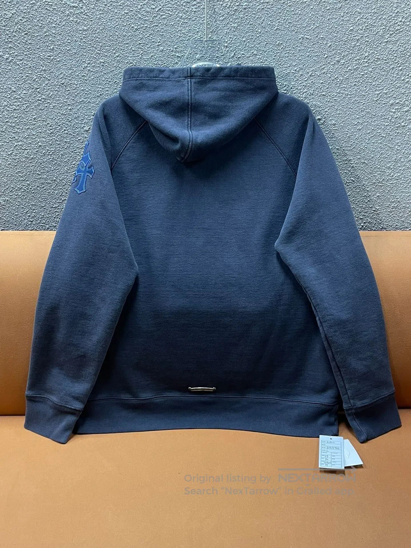 Chrome Hearts Chrome Hearts Washed Blue Cross Patch Hoodie. Size US L / EU 52-54 / 3 - 2 Thumbnail