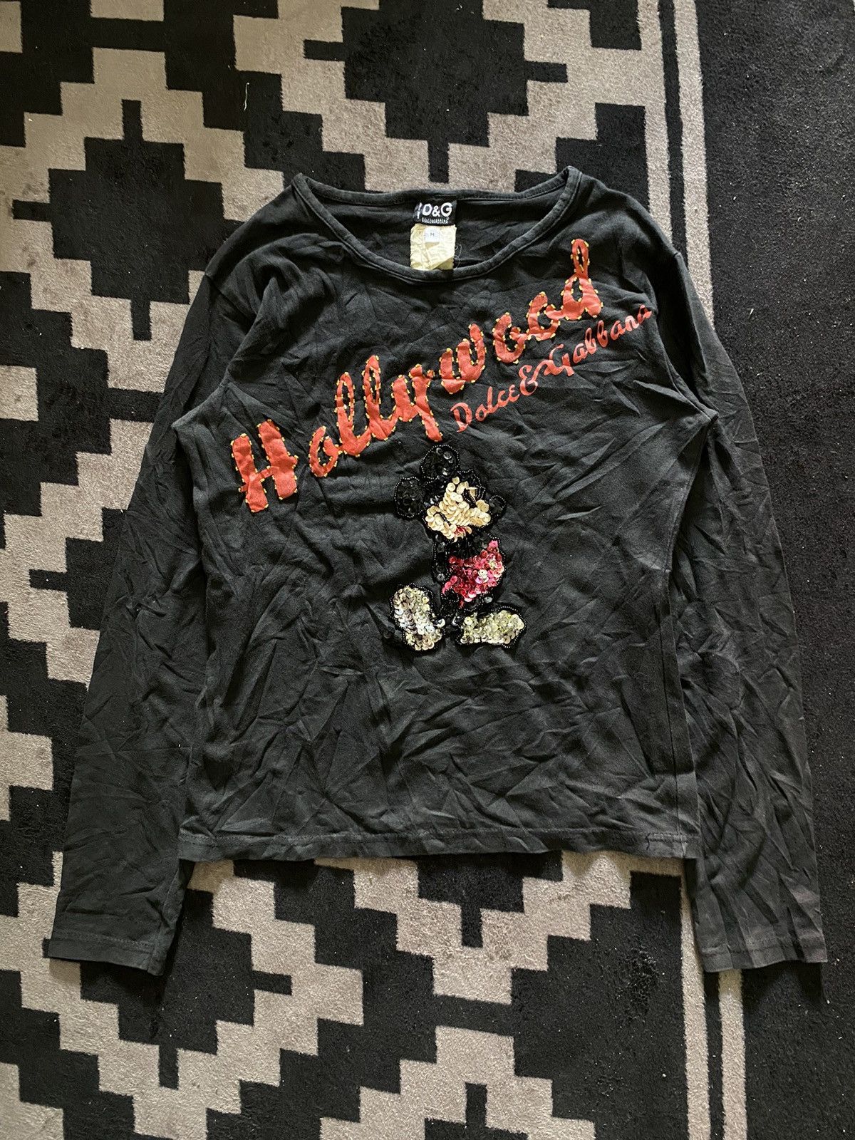 Dolce & Gabbana 2000s dolce & gabbana mickey mouse longsleeve tshirt Size US M / EU 48-50 / 2 - 1 Thumbnail